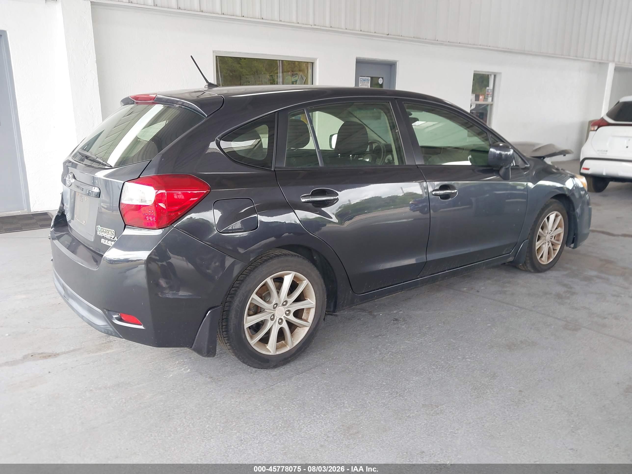 2013 Subaru Impreza 2.0i Premium Black vin: JF1GPAC66DH823111