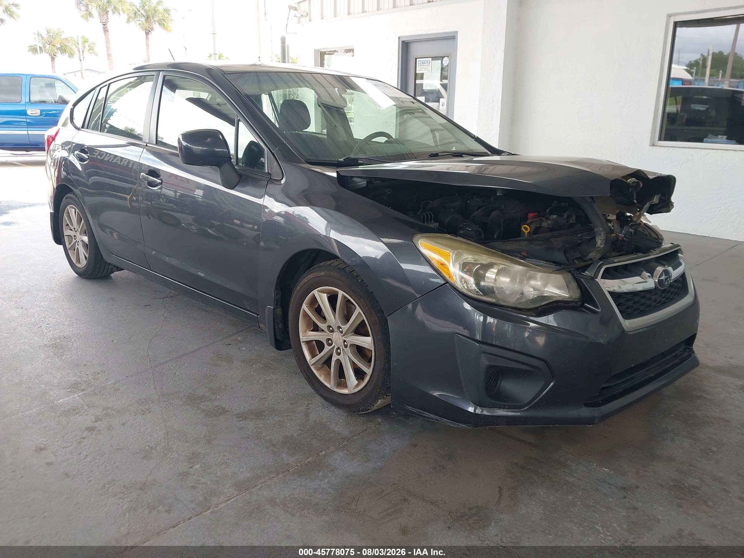 2013 Subaru Impreza 2.0i Premium Black vin: JF1GPAC66DH823111