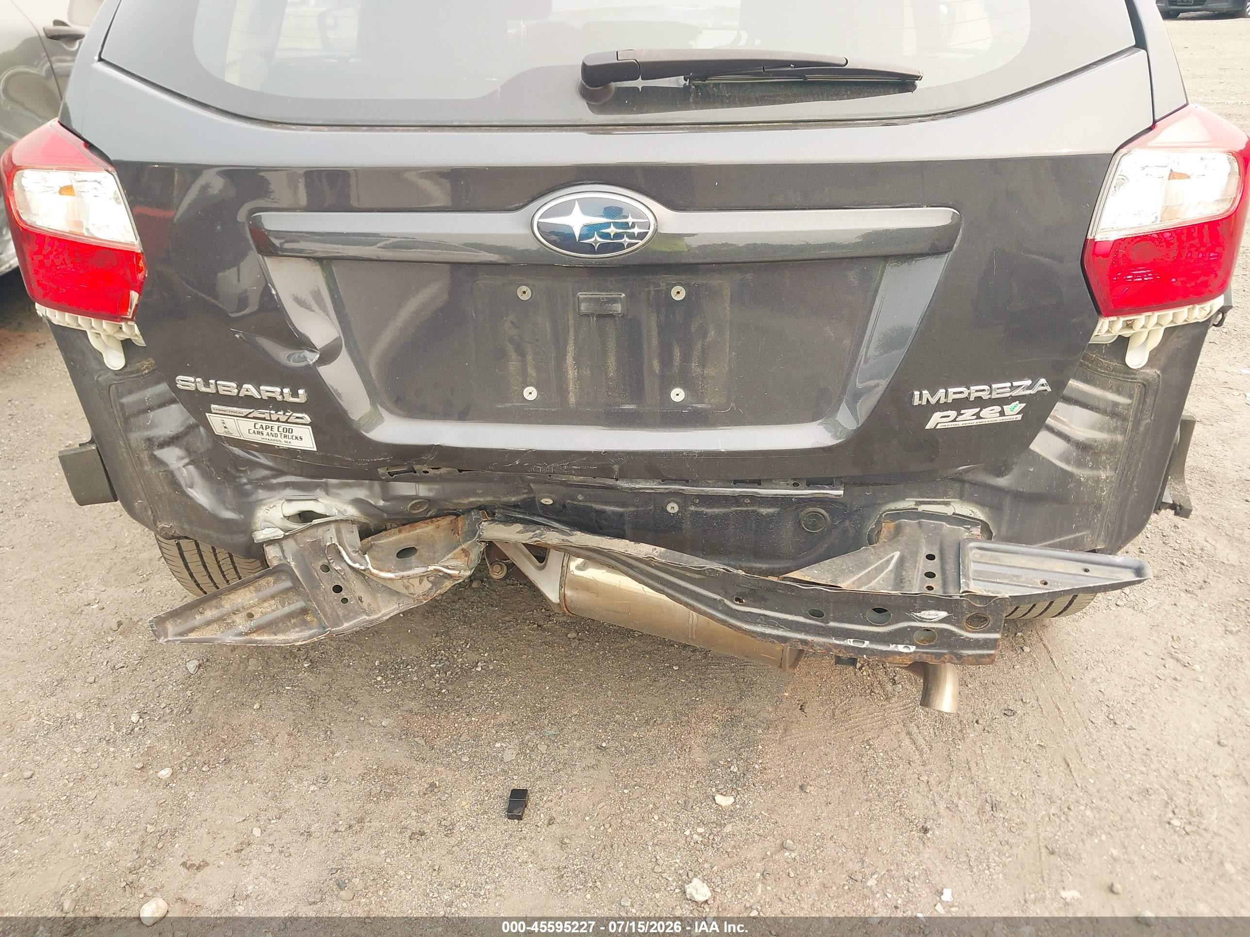 2014 Subaru Impreza 2.0i Premium Gray vin: JF1GPAC66E8320261