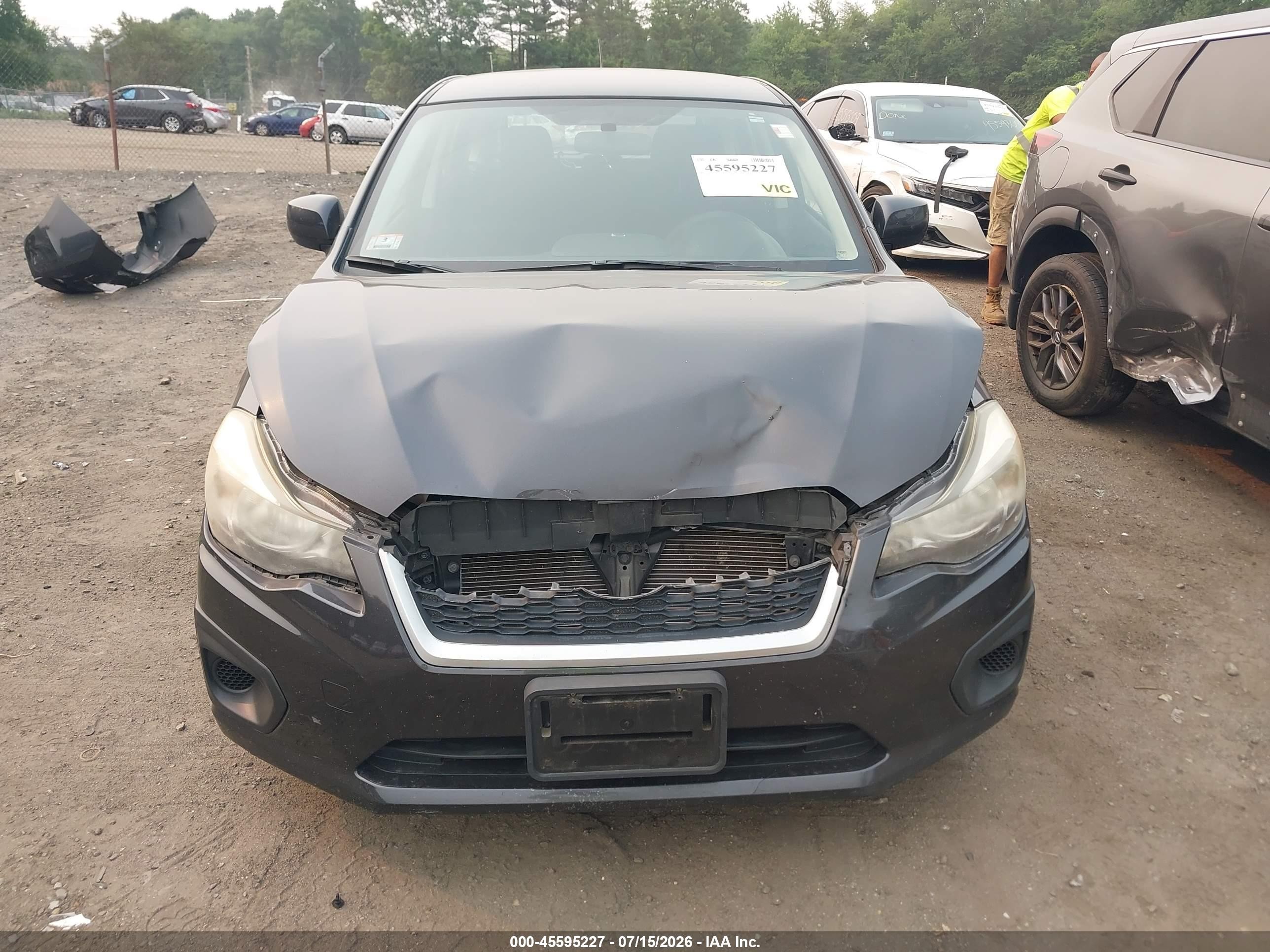 2014 Subaru Impreza 2.0i Premium Gray vin: JF1GPAC66E8320261