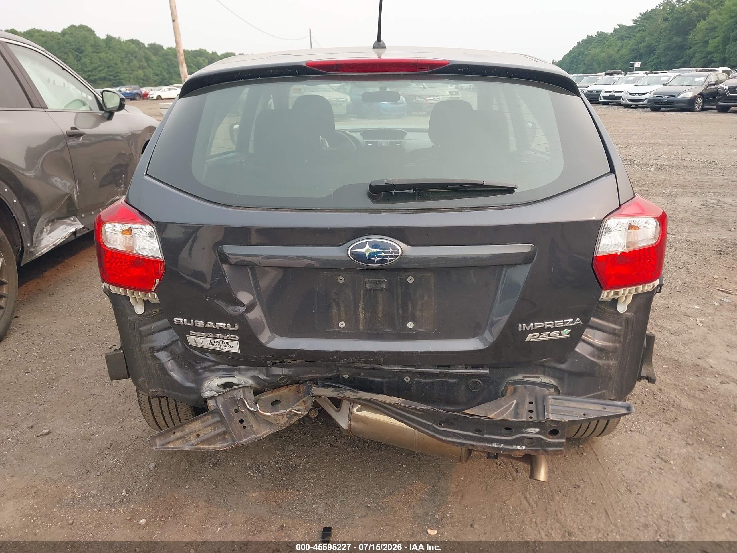 2014 Subaru Impreza 2.0i Premium Gray vin: JF1GPAC66E8320261