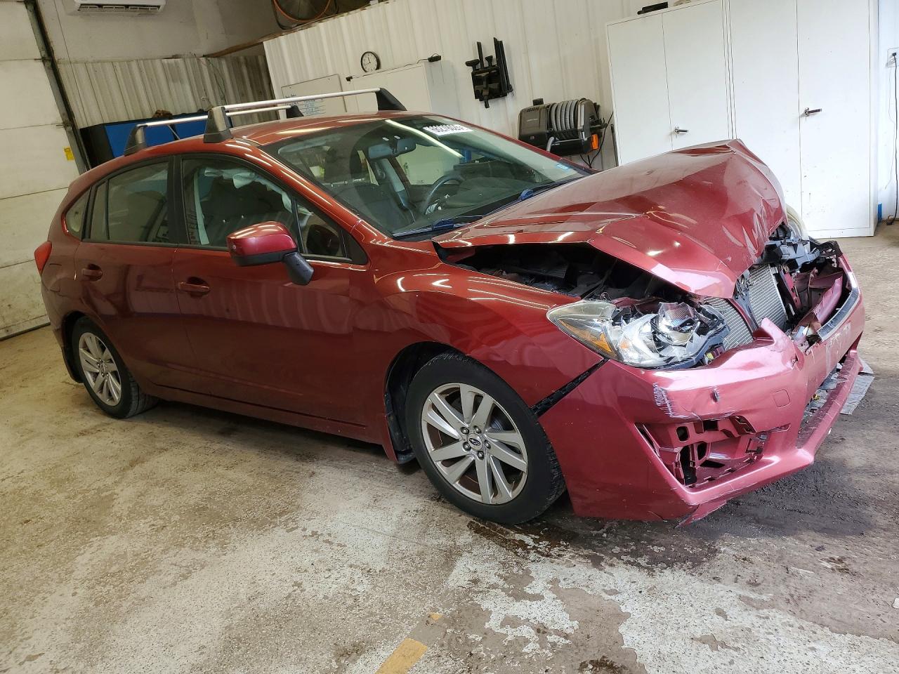 2015 Subaru Impreza Premium Темно-бордовый vin: JF1GPAC66F8202065