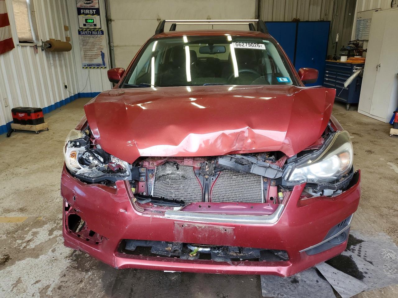 2015 Subaru Impreza Premium Темно-бордовый vin: JF1GPAC66F8202065