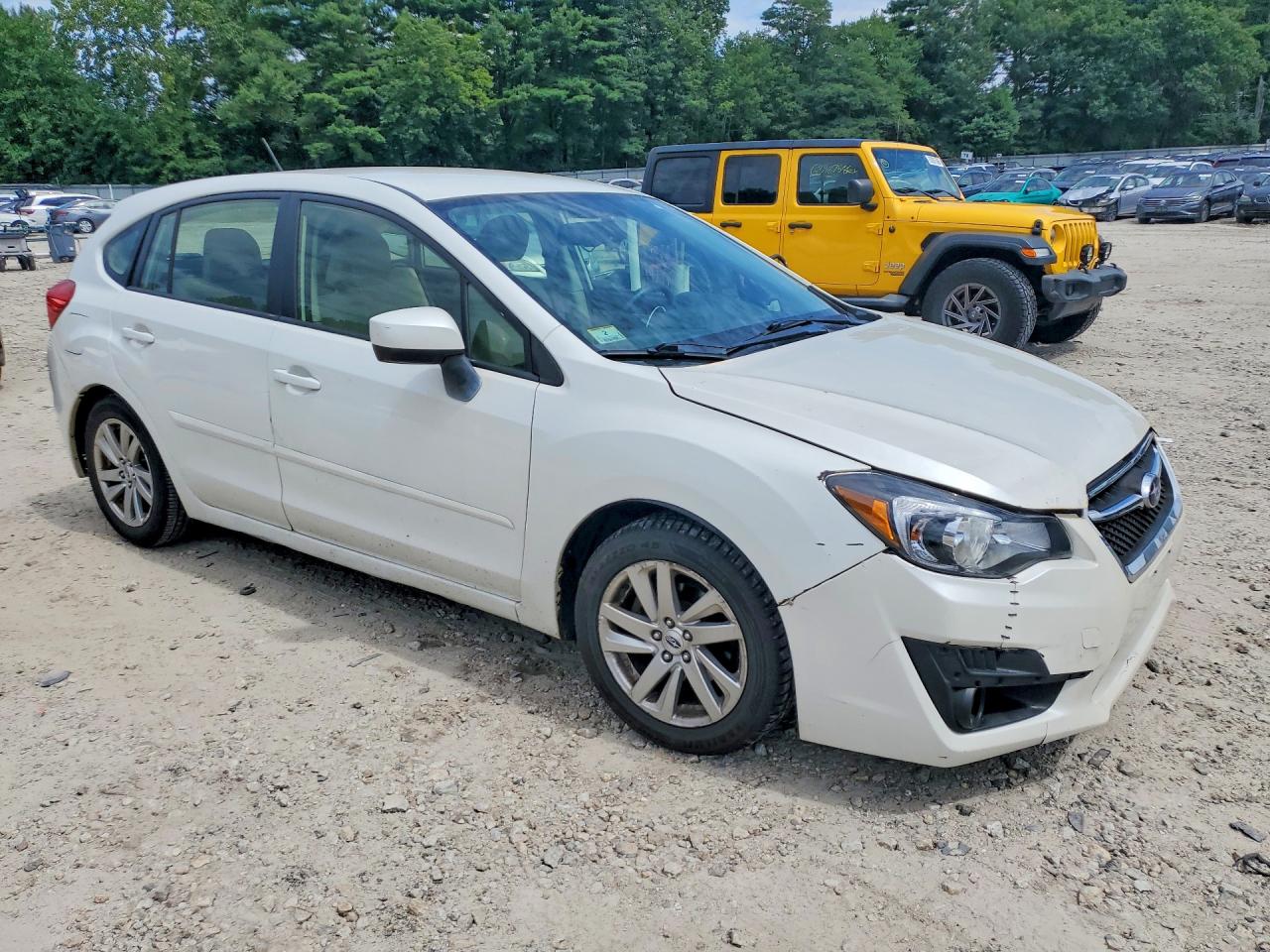 2015 Subaru Impreza Premium White vin: JF1GPAC66F8203751