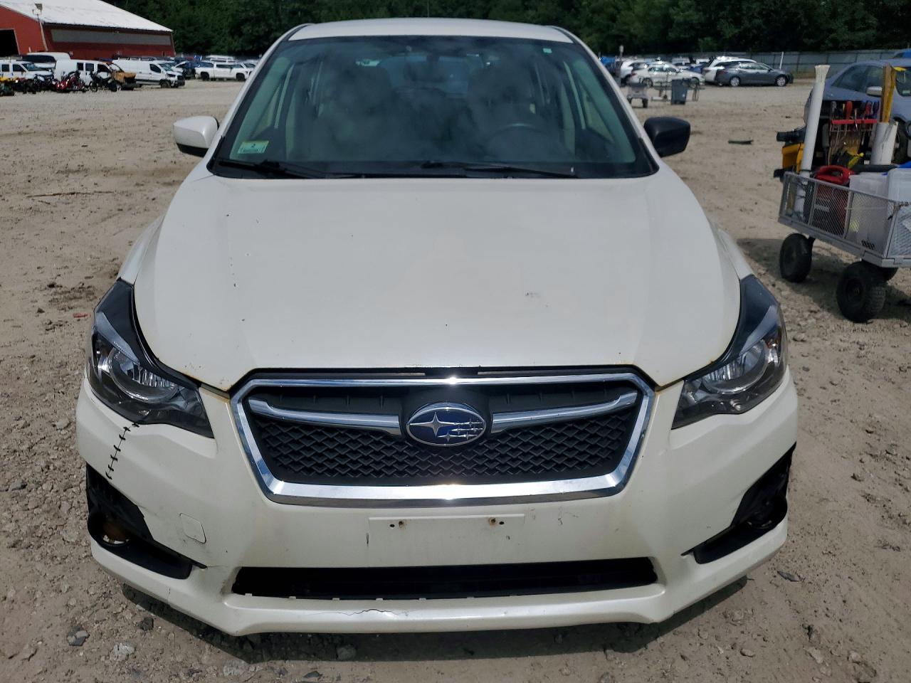 2015 Subaru Impreza Premium White vin: JF1GPAC66F8203751
