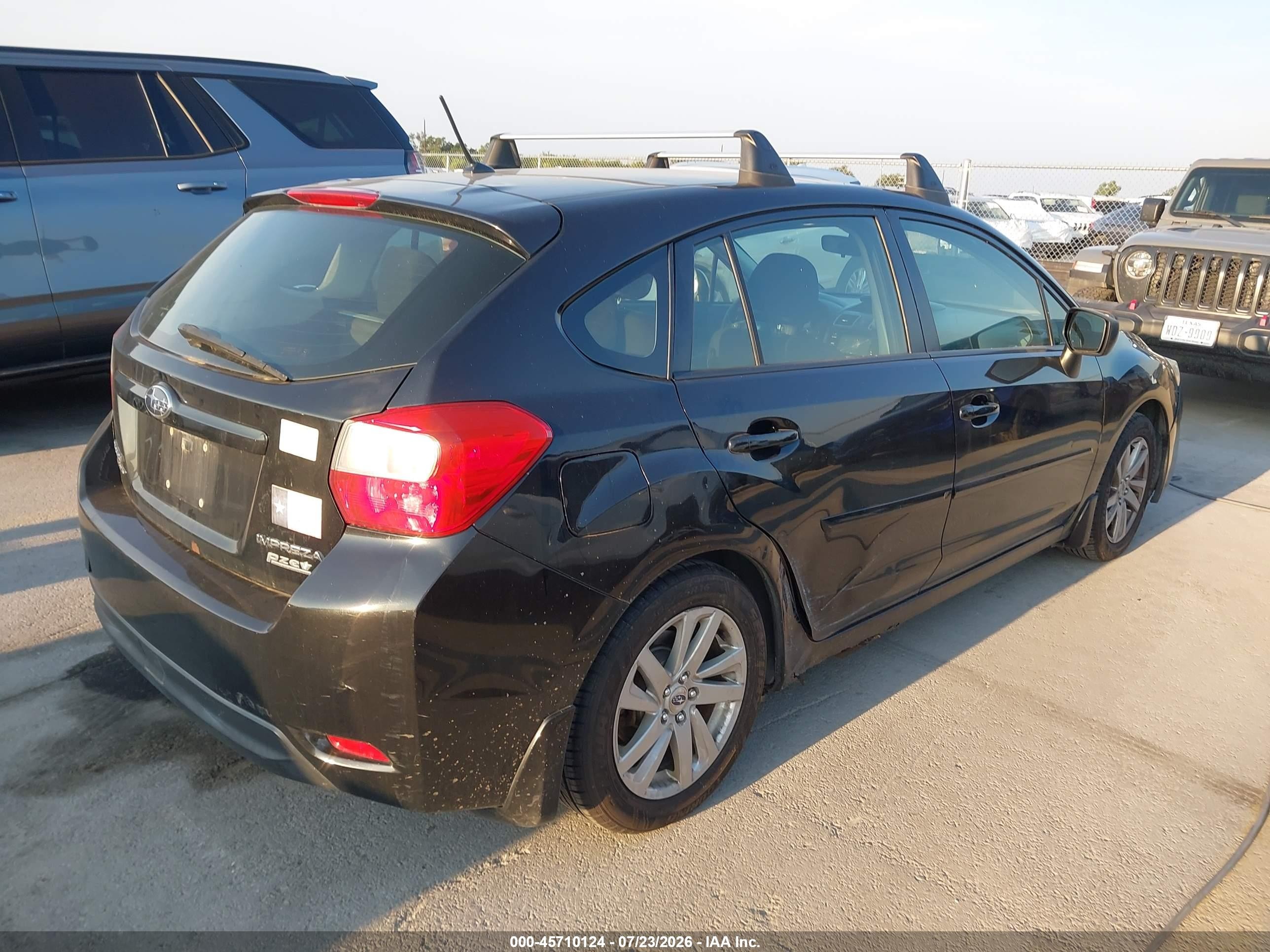 2015 Subaru Impreza 2.0i Premium Black vin: JF1GPAC66F8296318