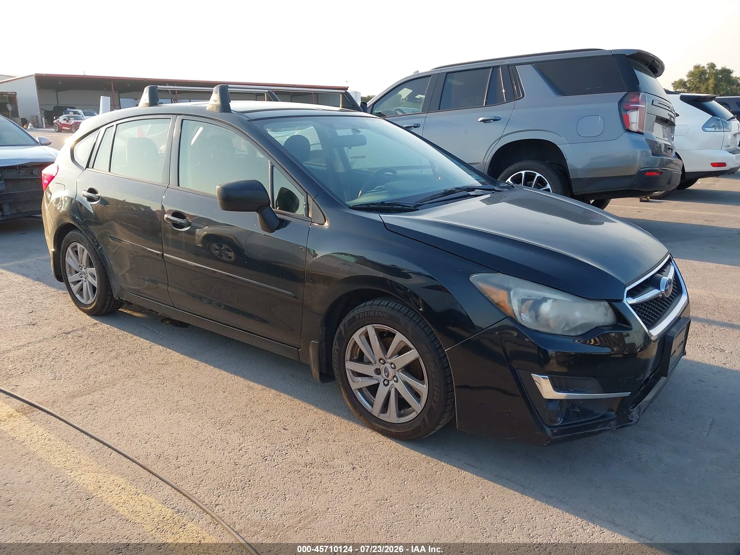 2015 Subaru Impreza 2.0i Premium Black vin: JF1GPAC66F8296318