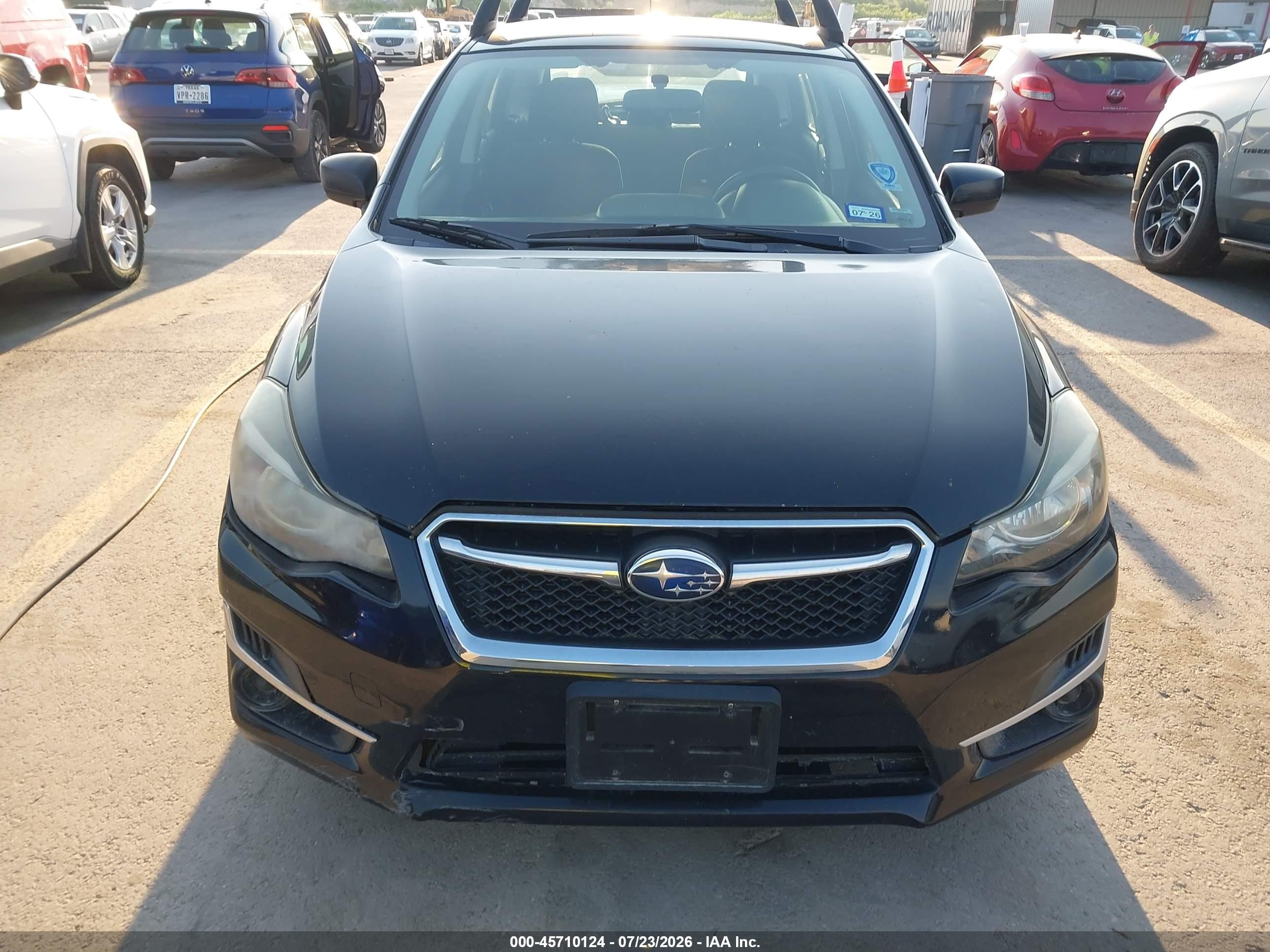 2015 Subaru Impreza 2.0i Premium Black vin: JF1GPAC66F8296318