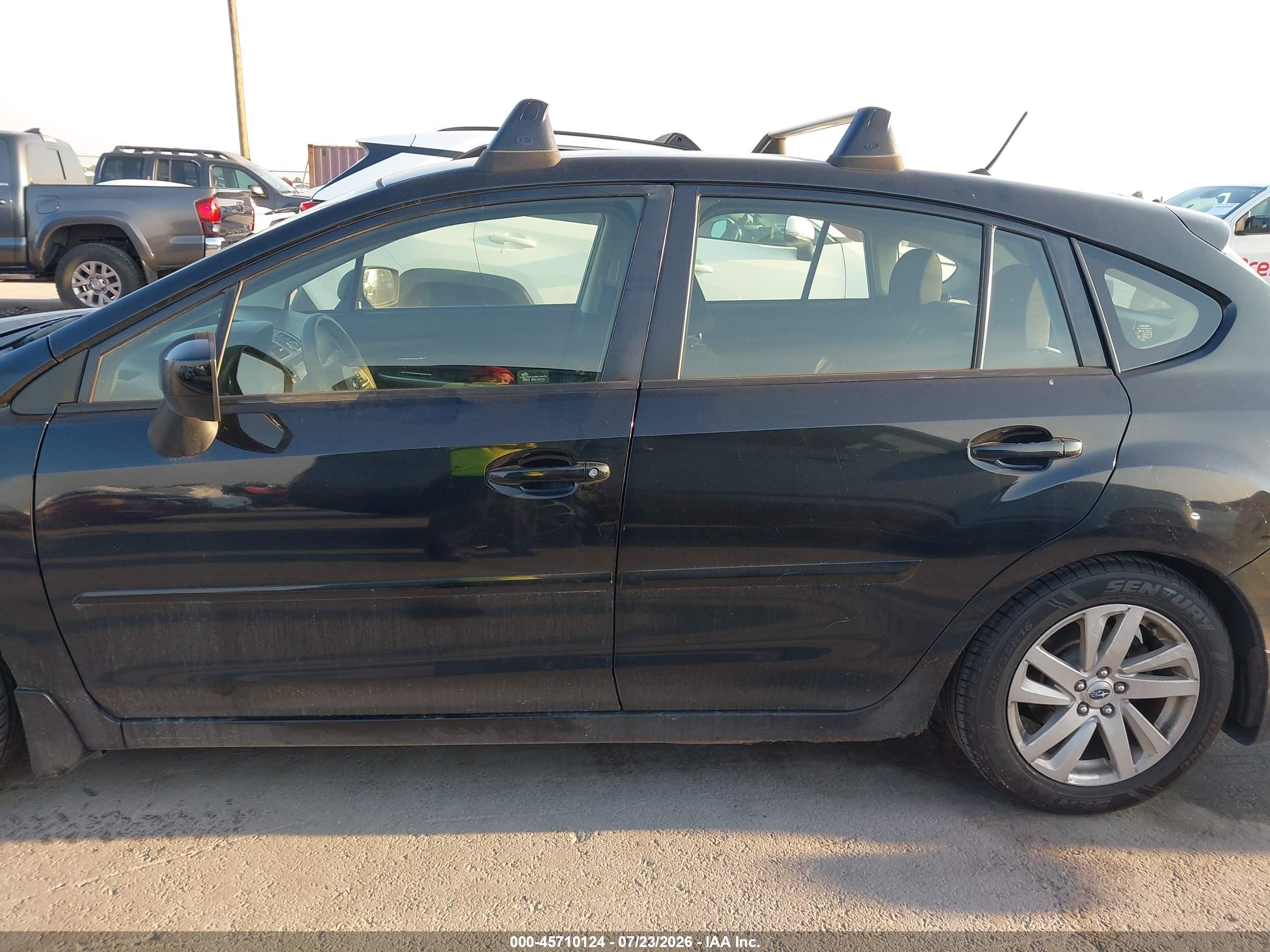 2015 Subaru Impreza 2.0i Premium Black vin: JF1GPAC66F8296318
