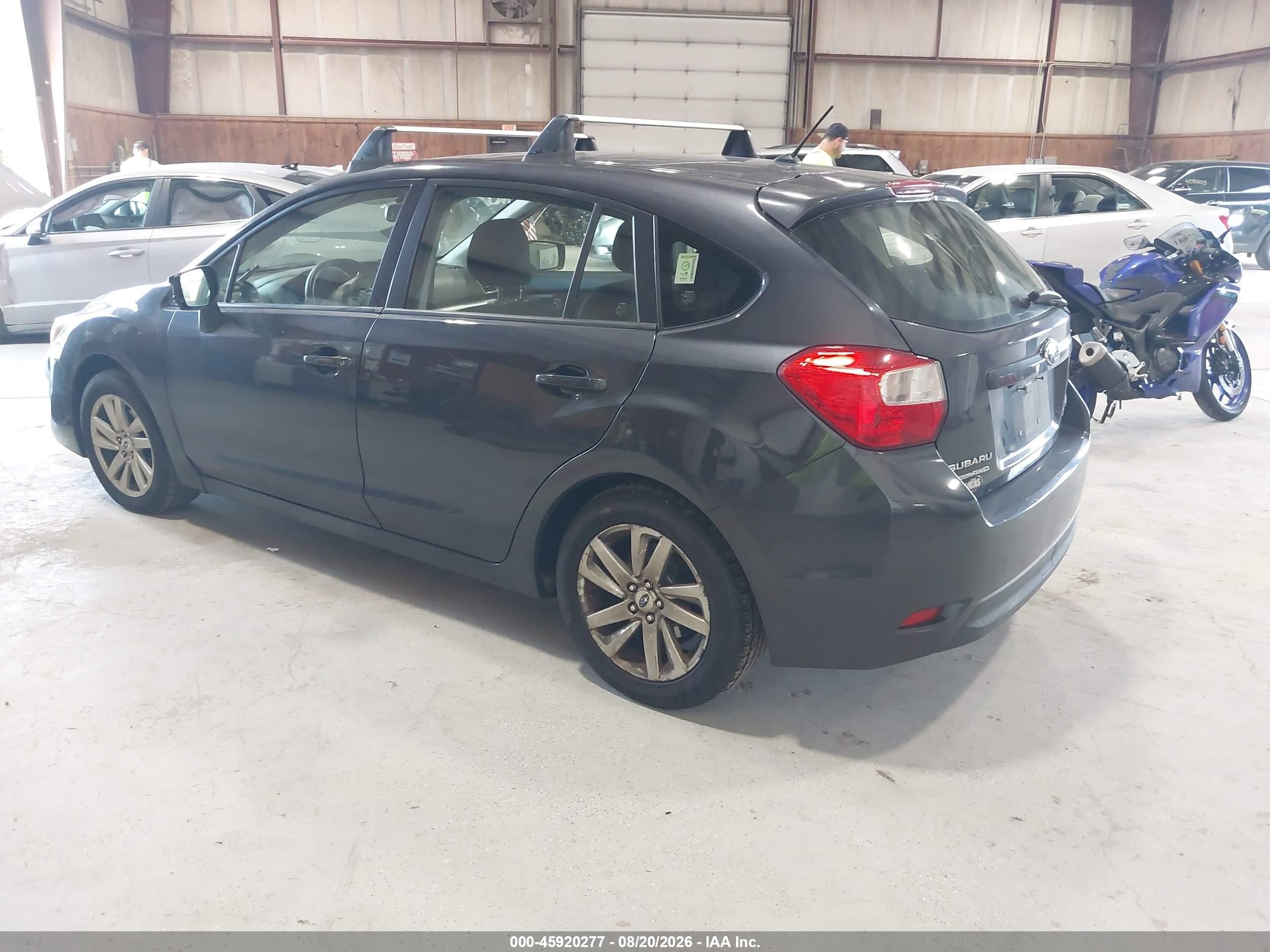 2015 Subaru Impreza 2.0i Premium Gray vin: JF1GPAC66FH208366