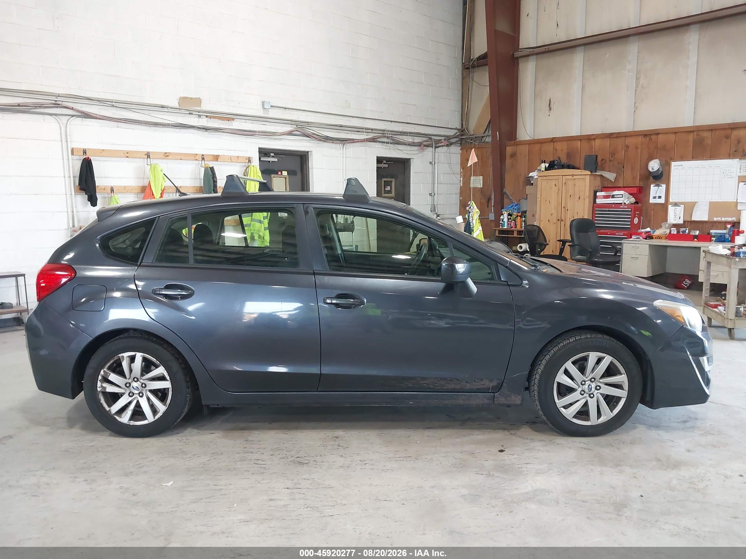 2015 Subaru Impreza 2.0i Premium Gray vin: JF1GPAC66FH208366