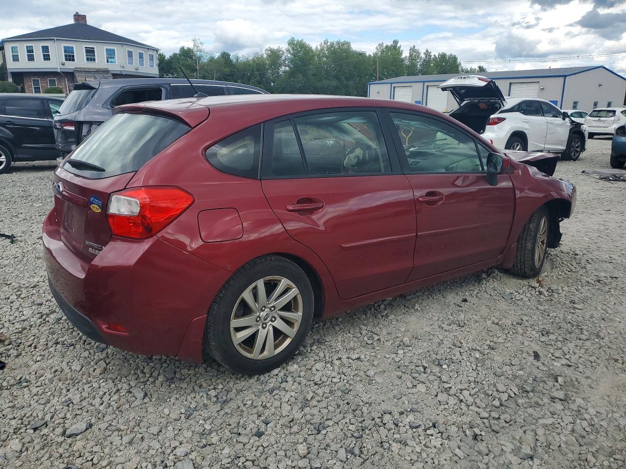 2015 Subaru Impreza Premium Red vin: JF1GPAC66FH234837
