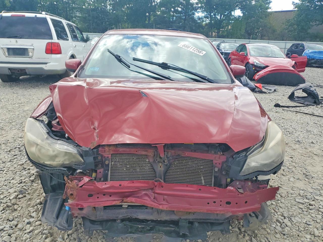 2015 Subaru Impreza Premium Red vin: JF1GPAC66FH234837