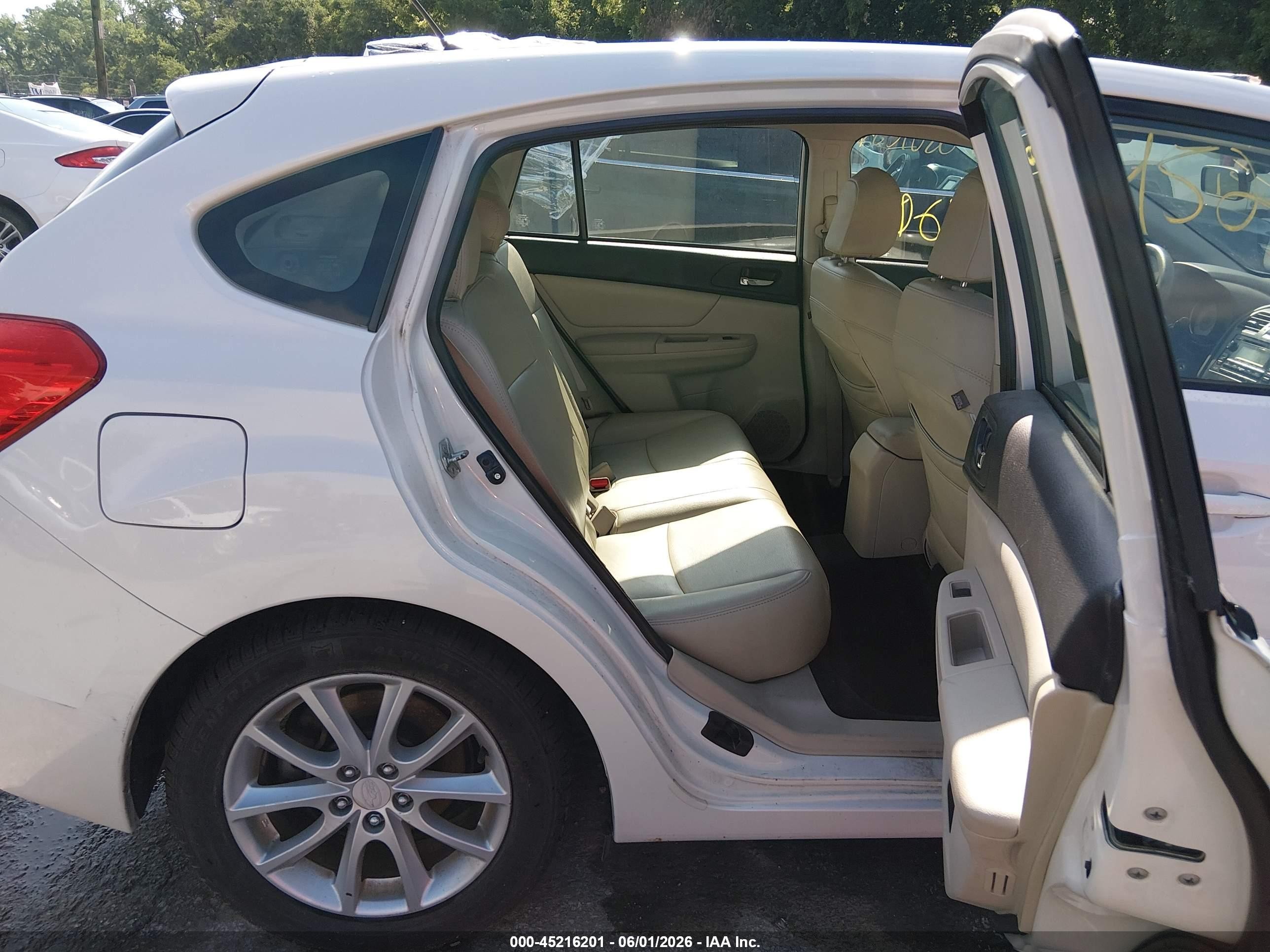 2012 Subaru Impreza 2.0i Premium White vin: JF1GPAC67CH213569