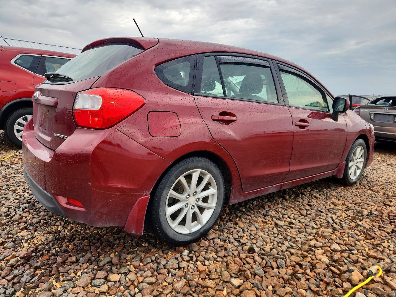 2012 Subaru Impreza Premium Maroon vin: JF1GPAC67CH227083