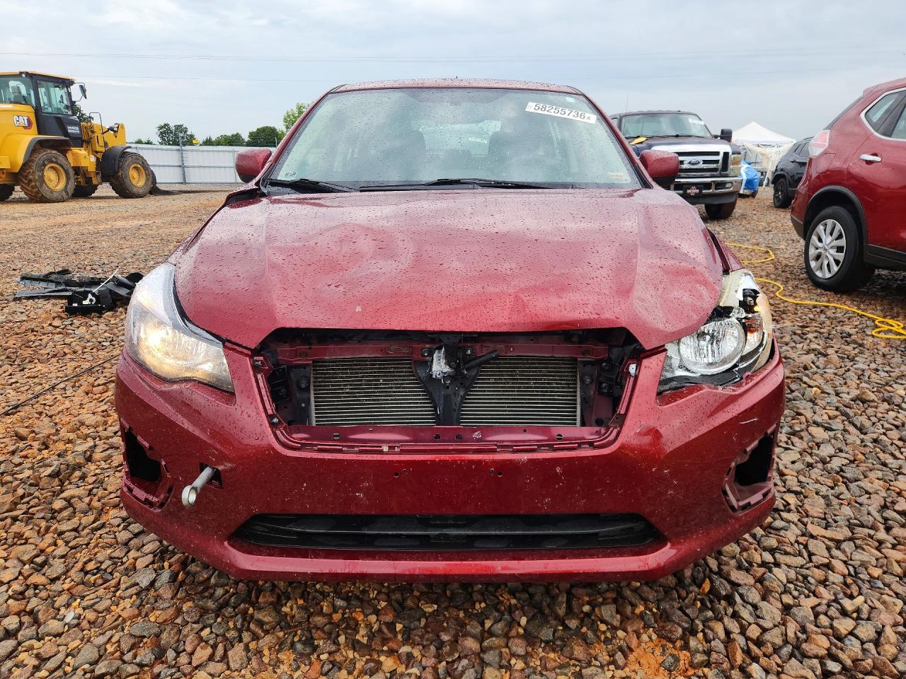 2012 Subaru Impreza Premium Maroon vin: JF1GPAC67CH227083