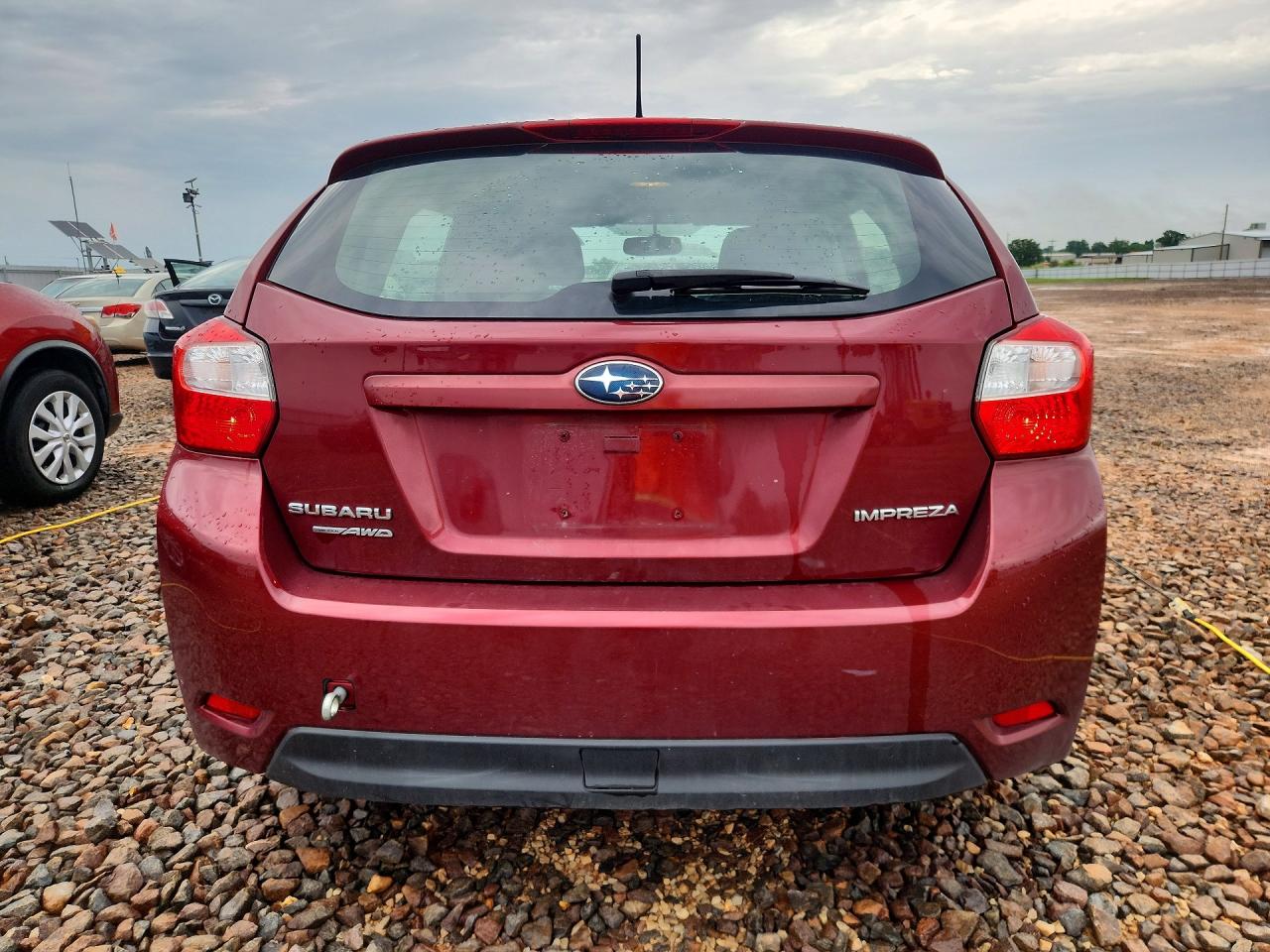 2012 Subaru Impreza Premium Maroon vin: JF1GPAC67CH227083