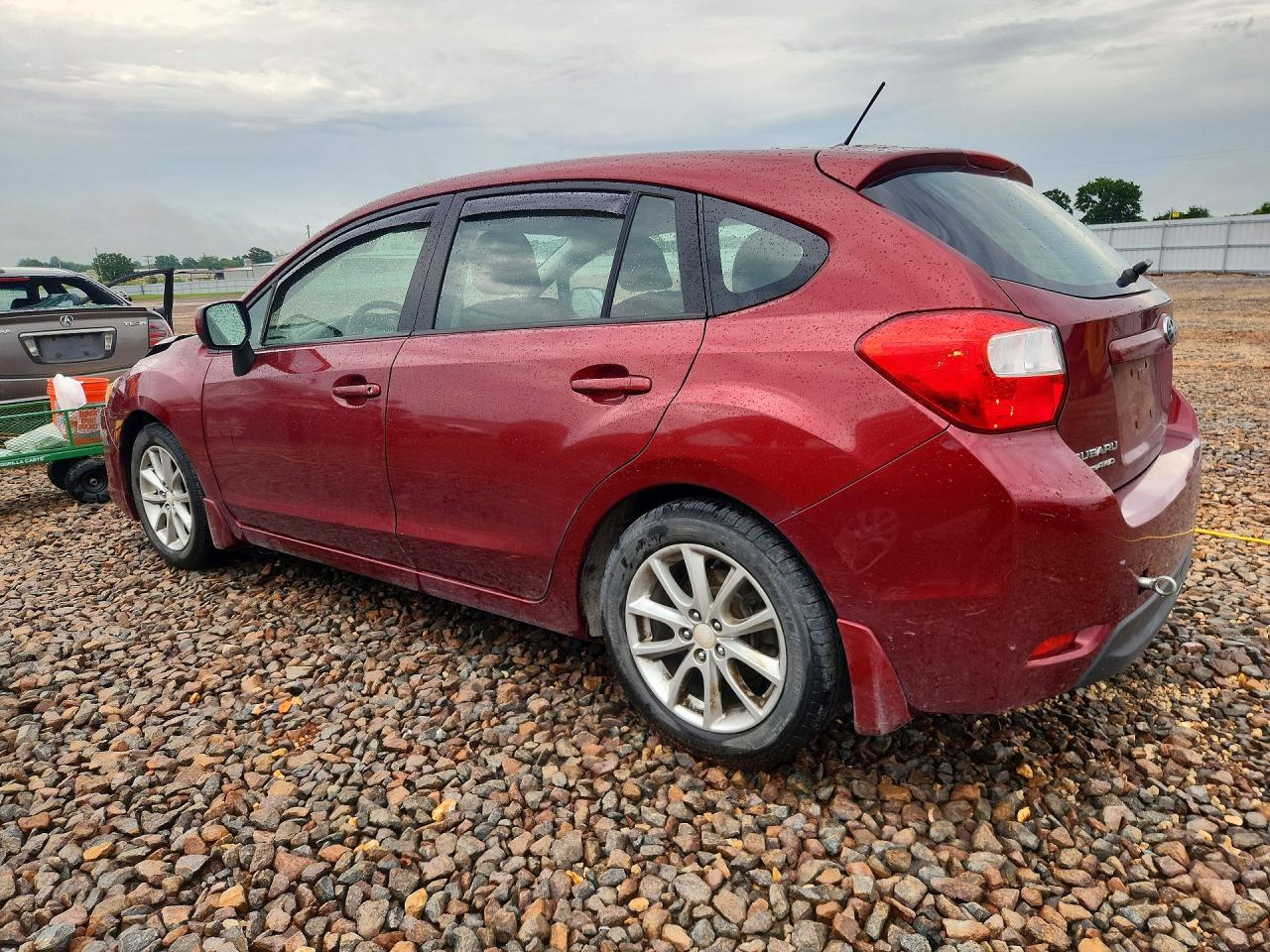 2012 Subaru Impreza Premium Maroon vin: JF1GPAC67CH227083