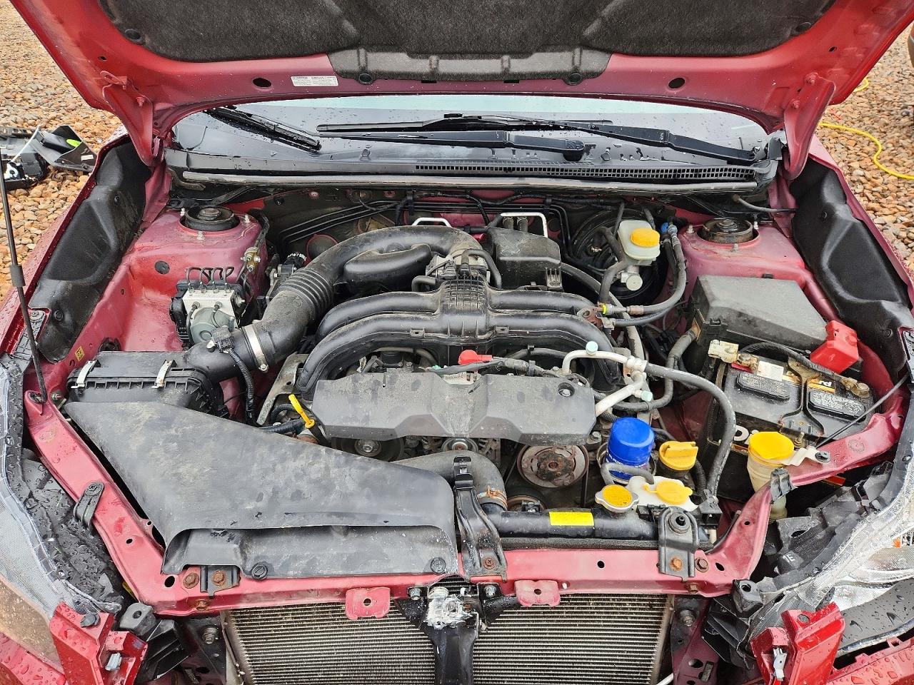 2012 Subaru Impreza Premium Maroon vin: JF1GPAC67CH227083