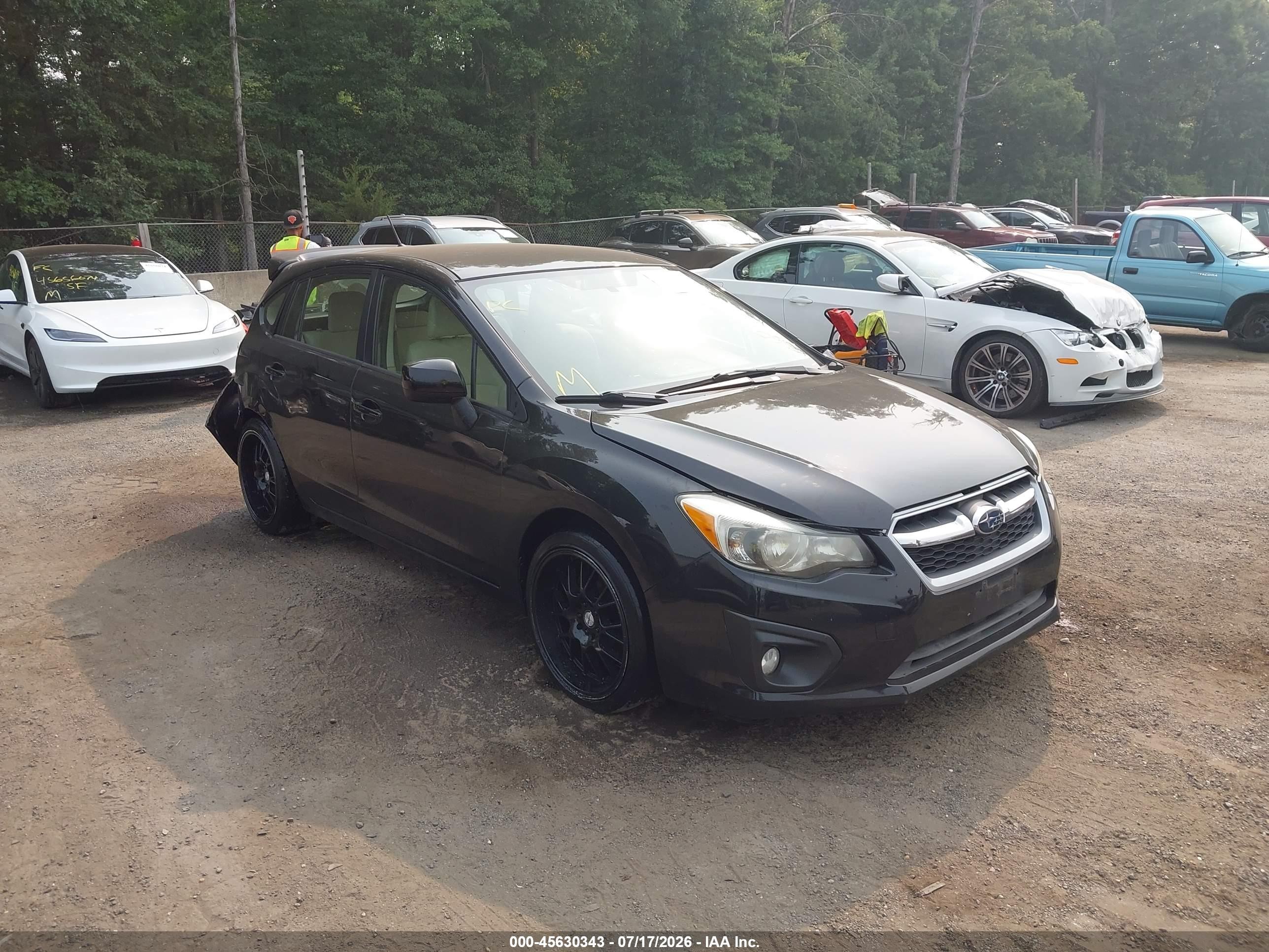 2013 Subaru Impreza 2.0i Premium Black vin: JF1GPAC67D2217688
