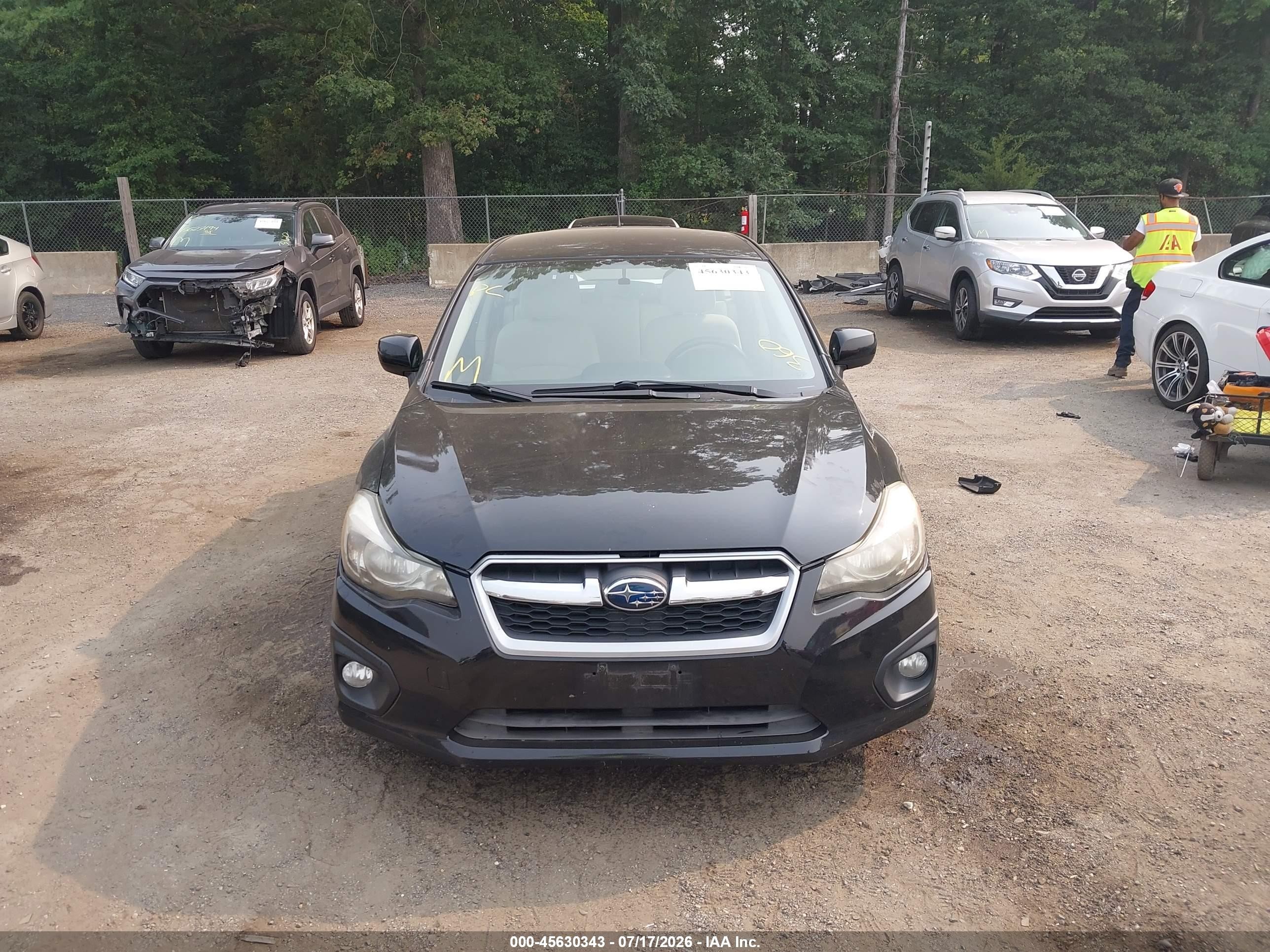 2013 Subaru Impreza 2.0i Premium Black vin: JF1GPAC67D2217688