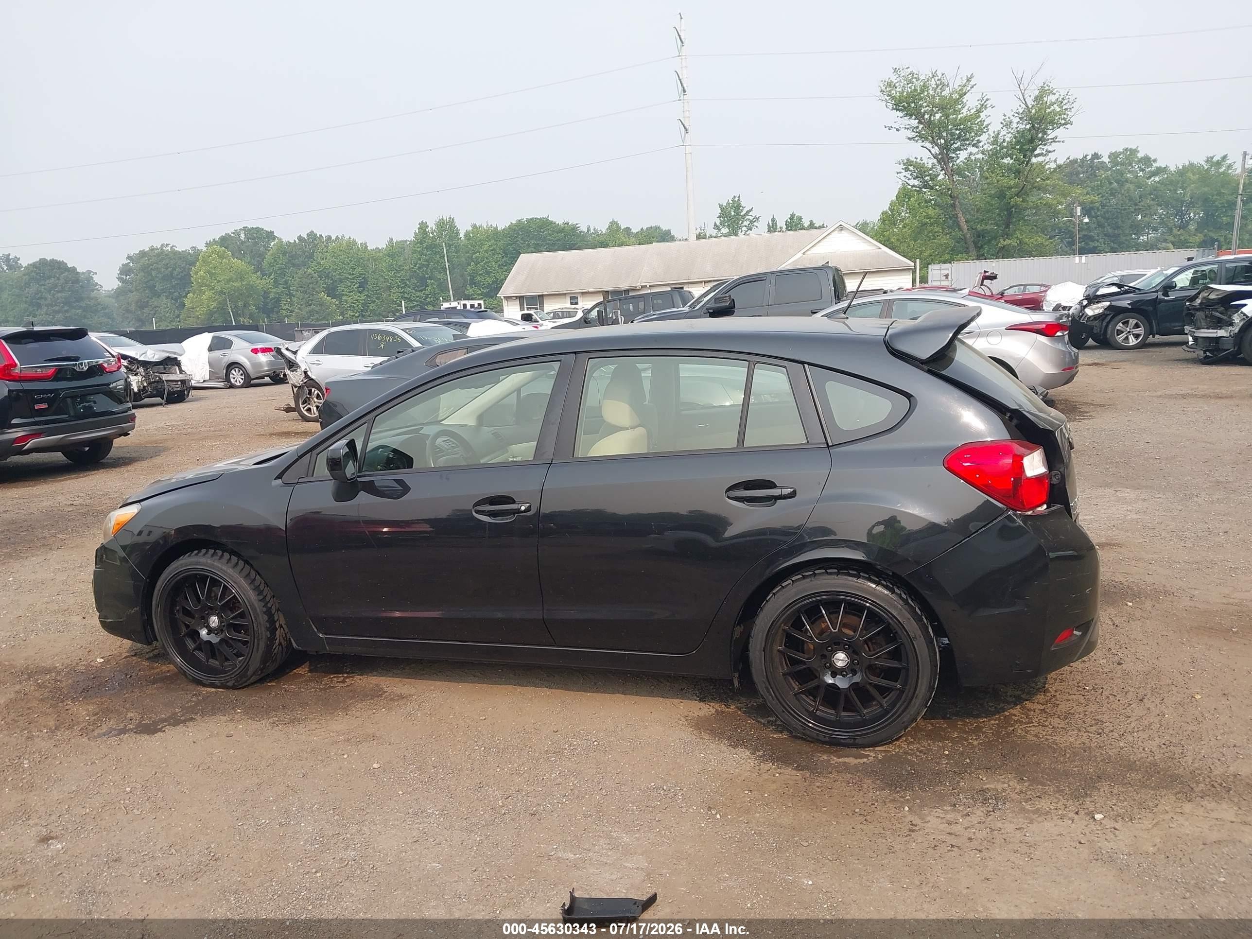 2013 Subaru Impreza 2.0i Premium Black vin: JF1GPAC67D2217688