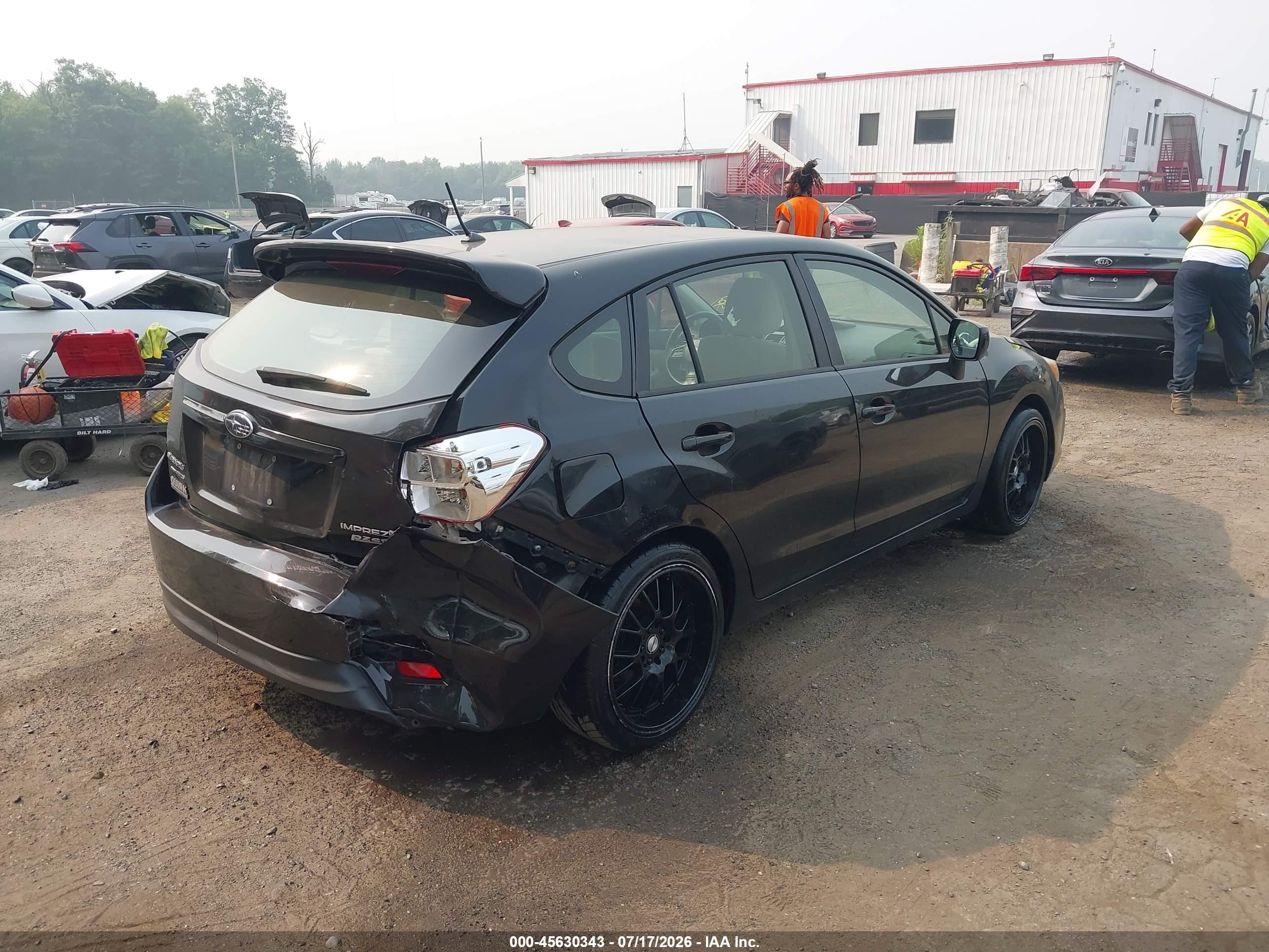 2013 Subaru Impreza 2.0i Premium Black vin: JF1GPAC67D2217688