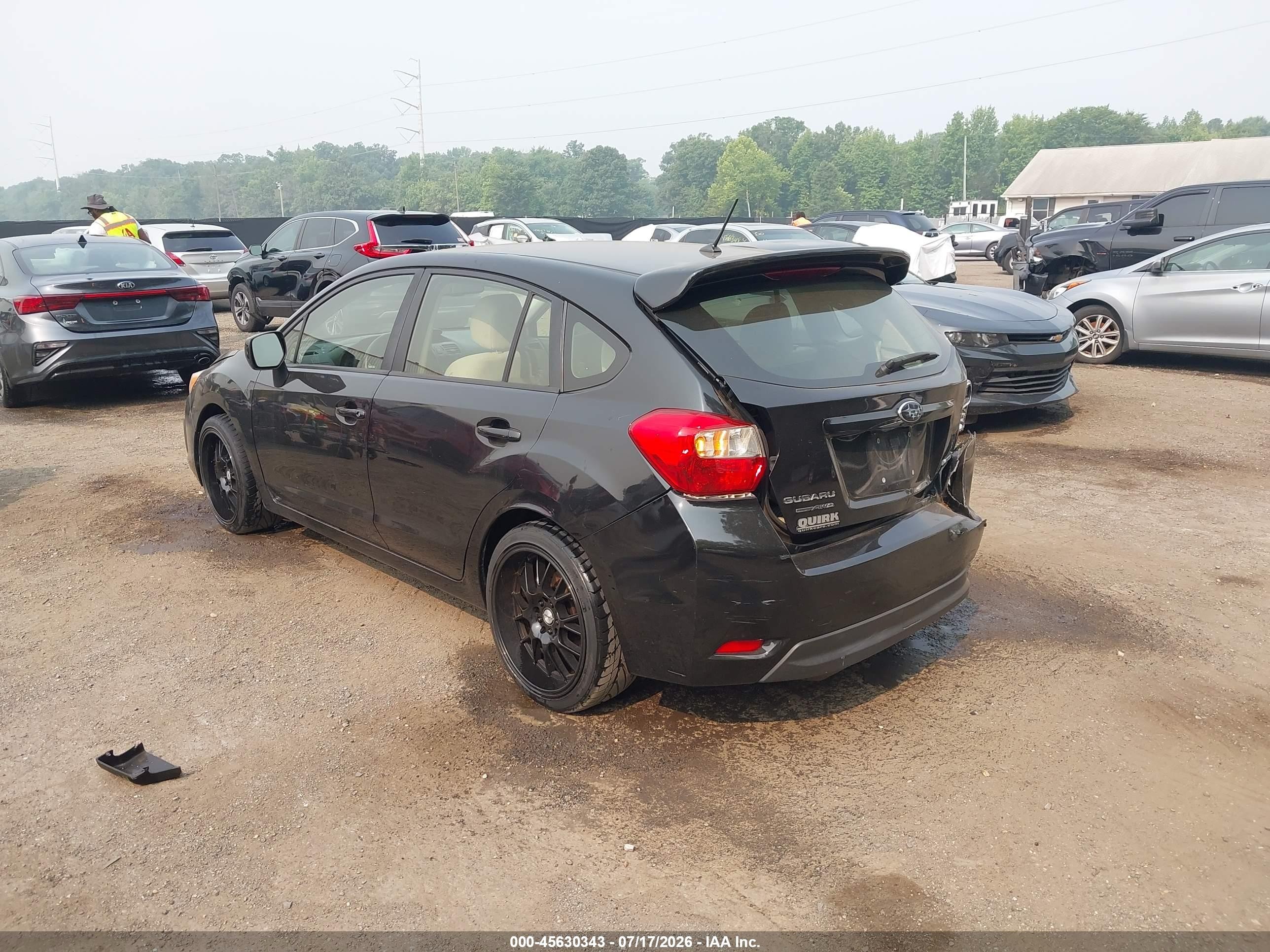 2013 Subaru Impreza 2.0i Premium Black vin: JF1GPAC67D2217688