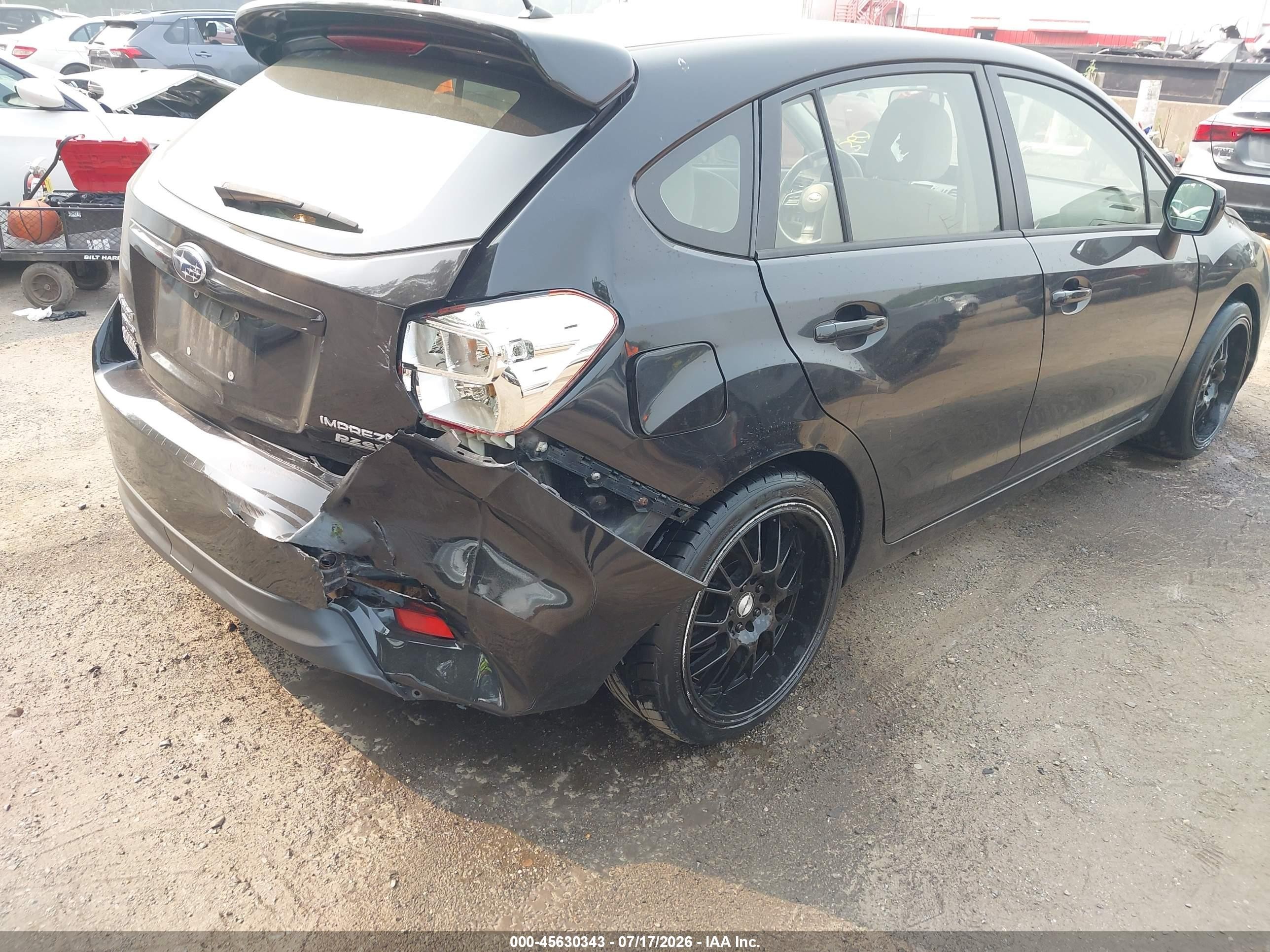 2013 Subaru Impreza 2.0i Premium Black vin: JF1GPAC67D2217688