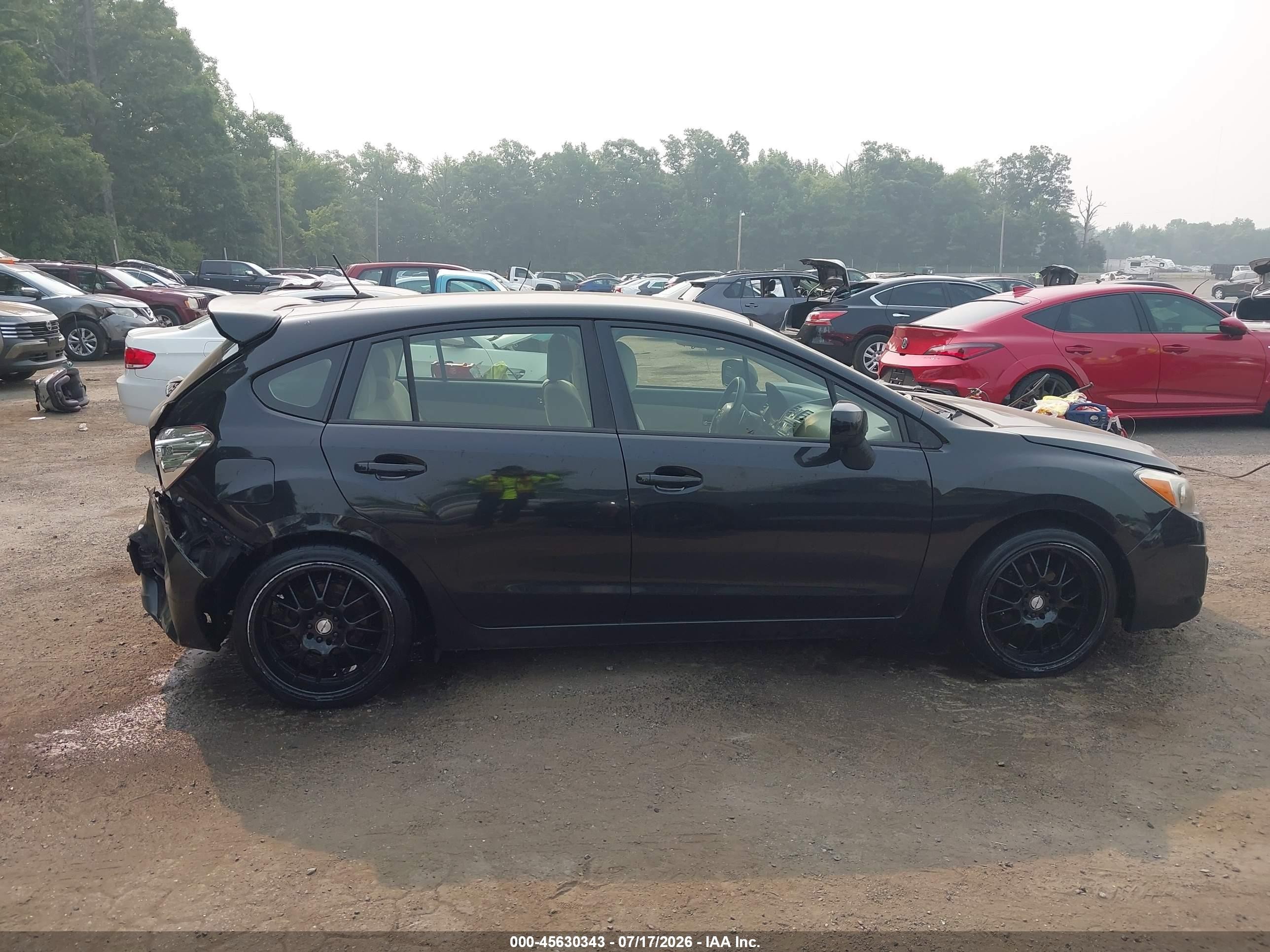 2013 Subaru Impreza 2.0i Premium Black vin: JF1GPAC67D2217688
