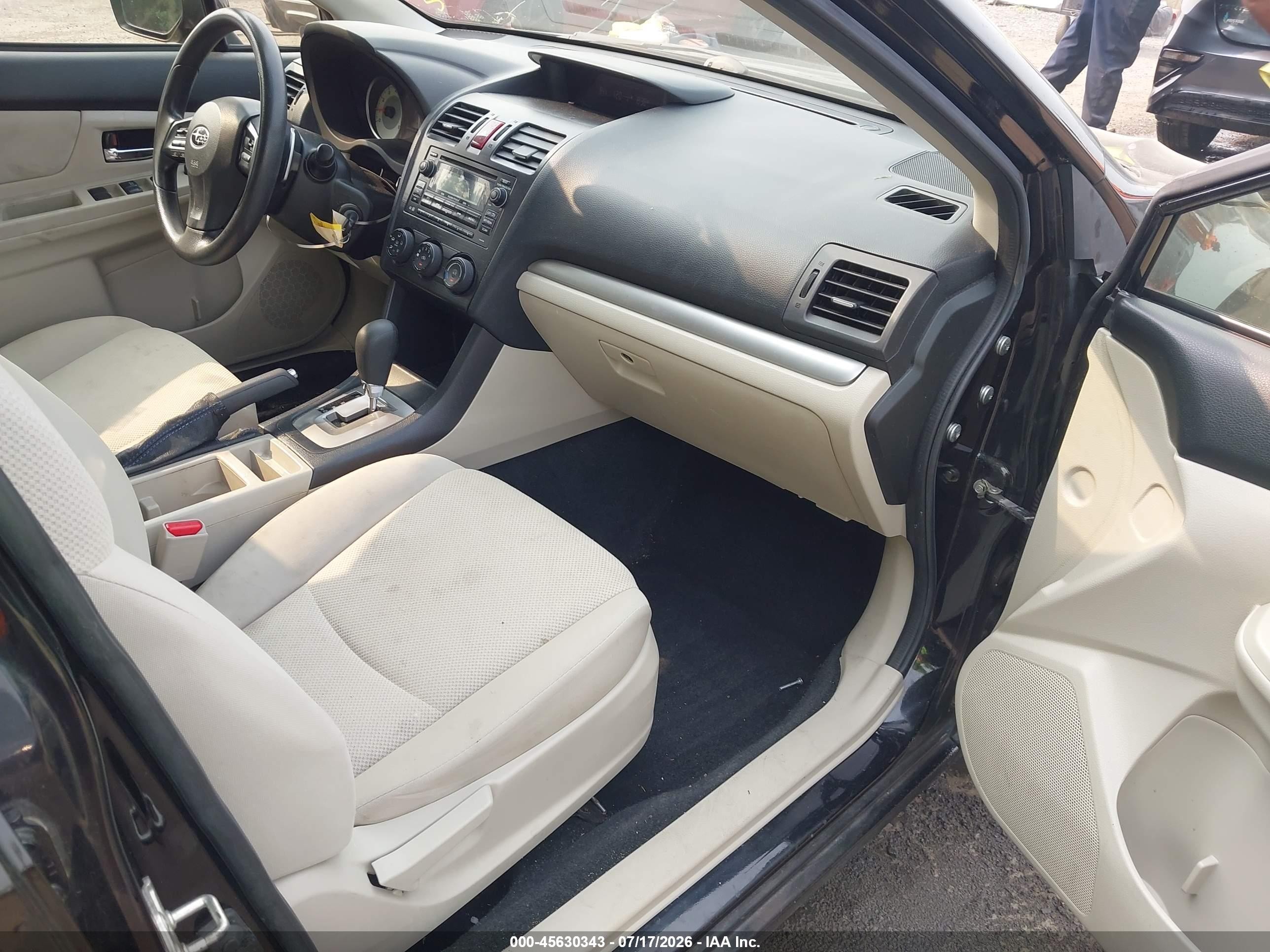 2013 Subaru Impreza 2.0i Premium Black vin: JF1GPAC67D2217688