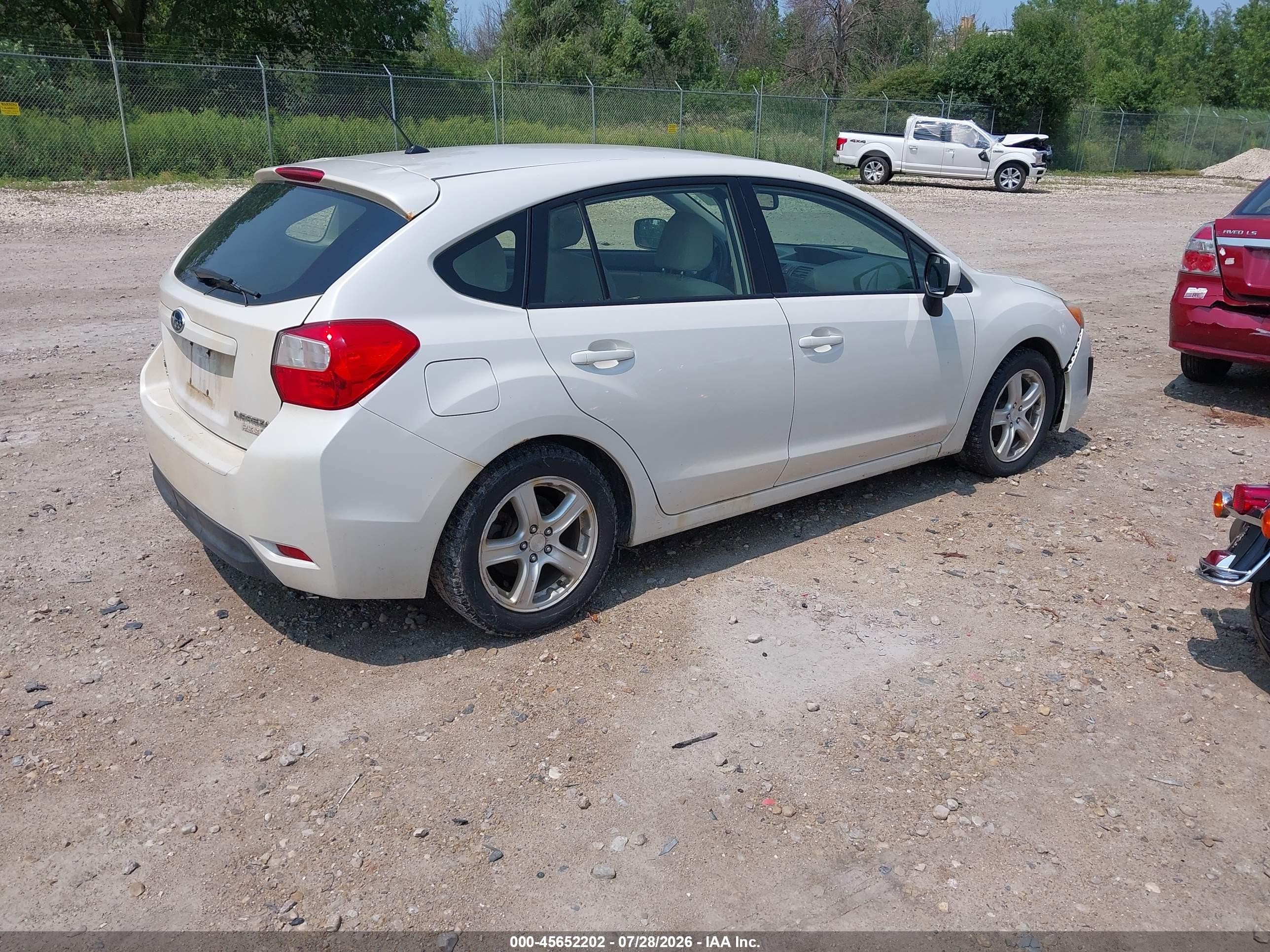 2013 Subaru Impreza 2.0i Premium Белый vin: JF1GPAC67DH821013
