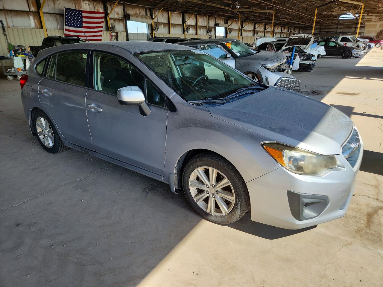 2014 Subaru Impreza Premium Silver vin: JF1GPAC67E8237700