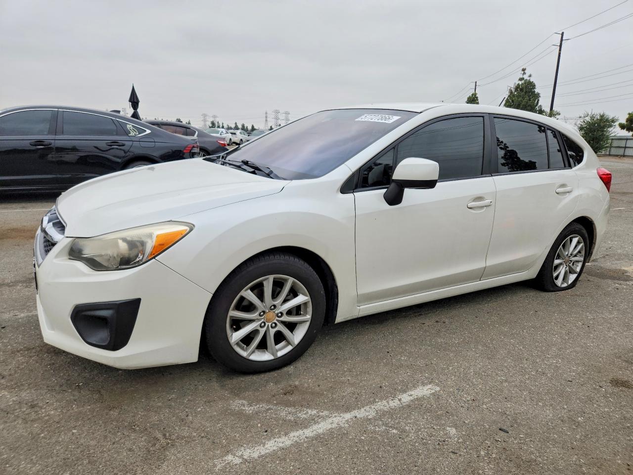 2014 Subaru Impreza Premium White vin: JF1GPAC67E8238118