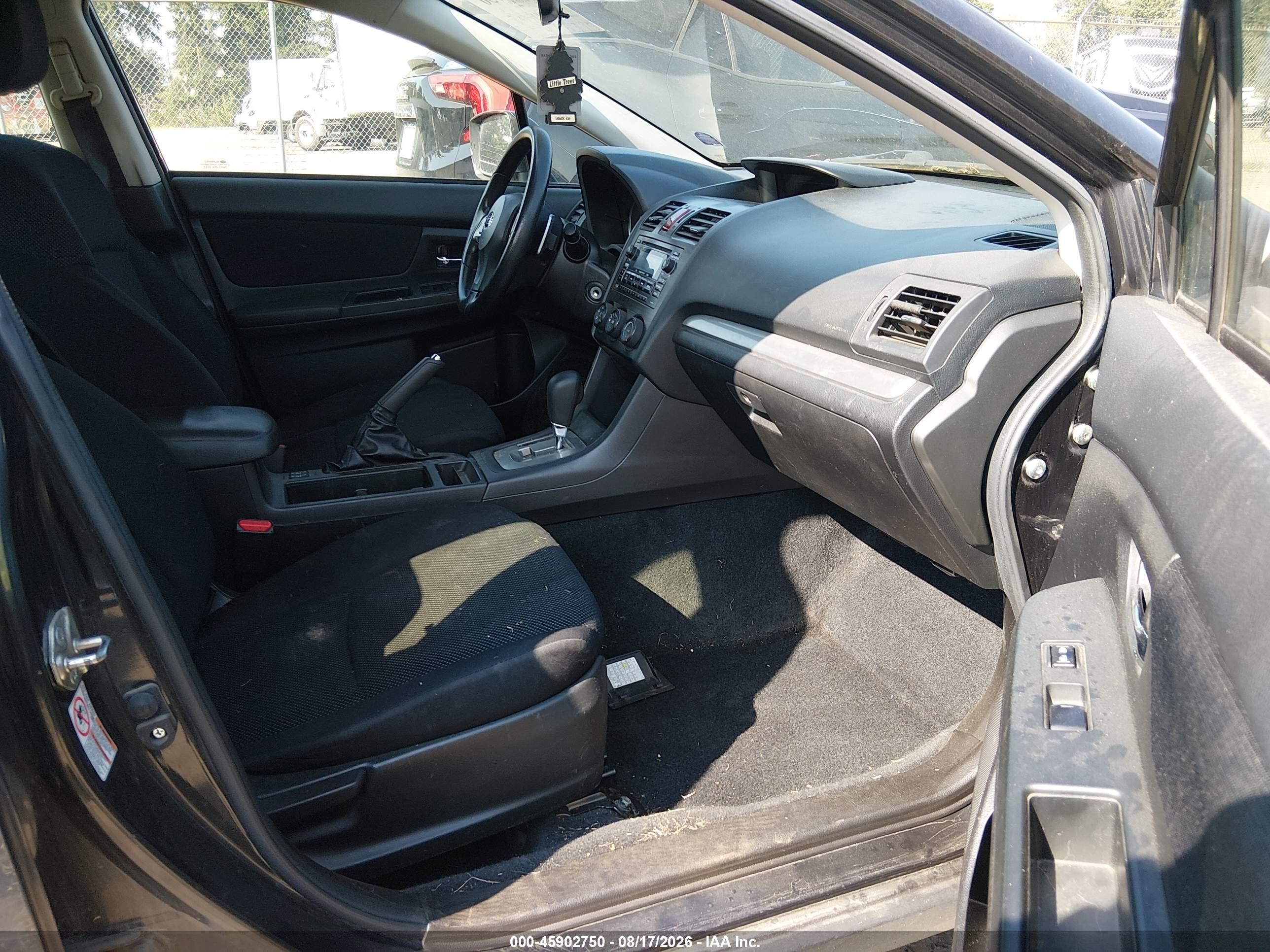 2014 Subaru Impreza 2.0i Premium Black vin: JF1GPAC67E8257574