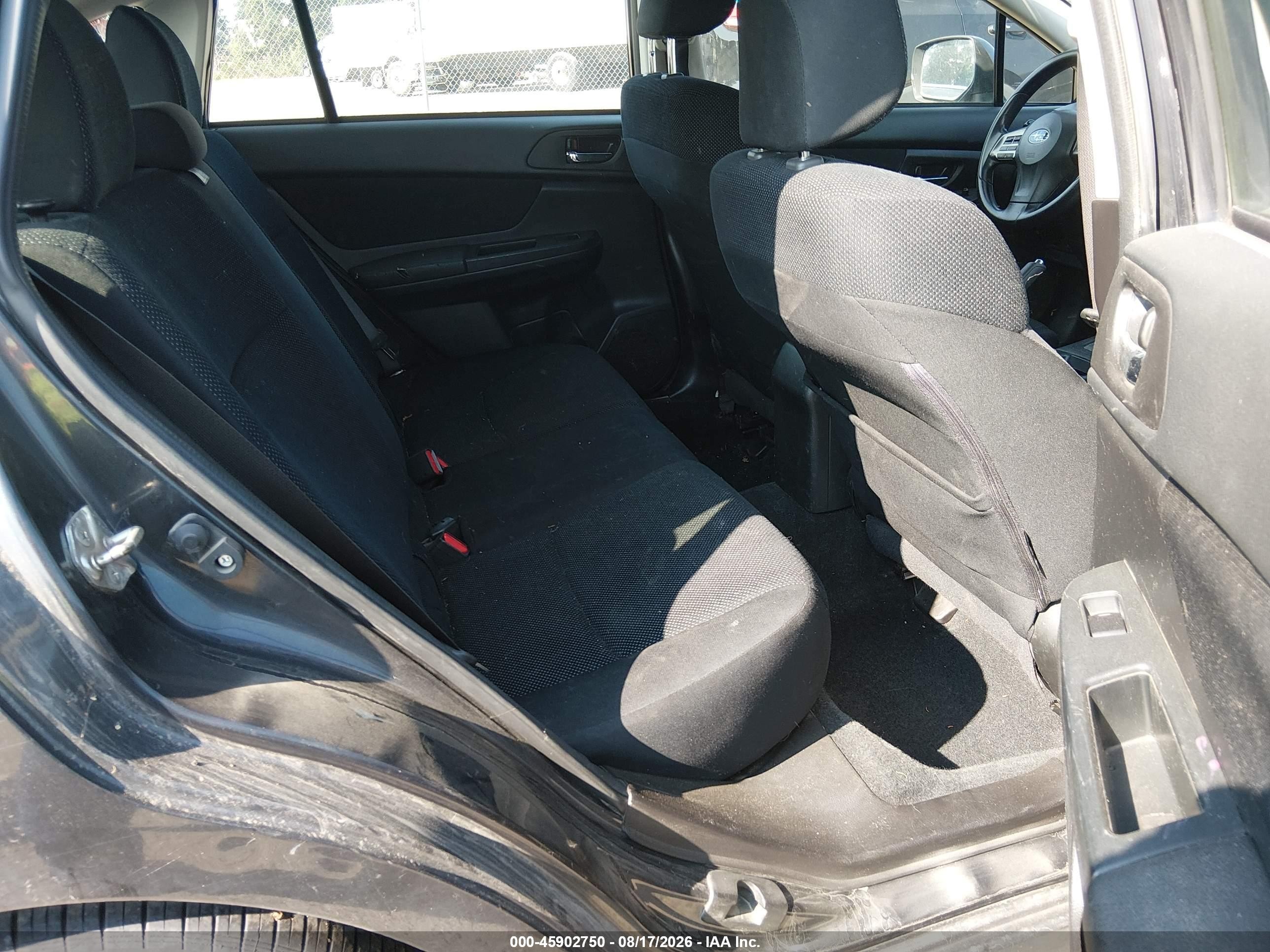 2014 Subaru Impreza 2.0i Premium Black vin: JF1GPAC67E8257574
