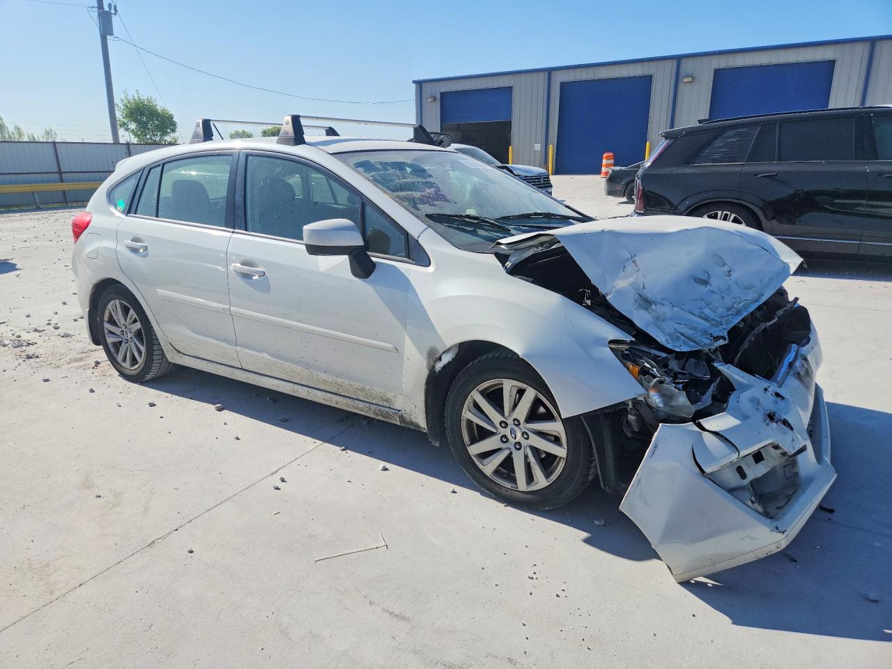 2015 Subaru Impreza Premium White vin: JF1GPAC67FH223040