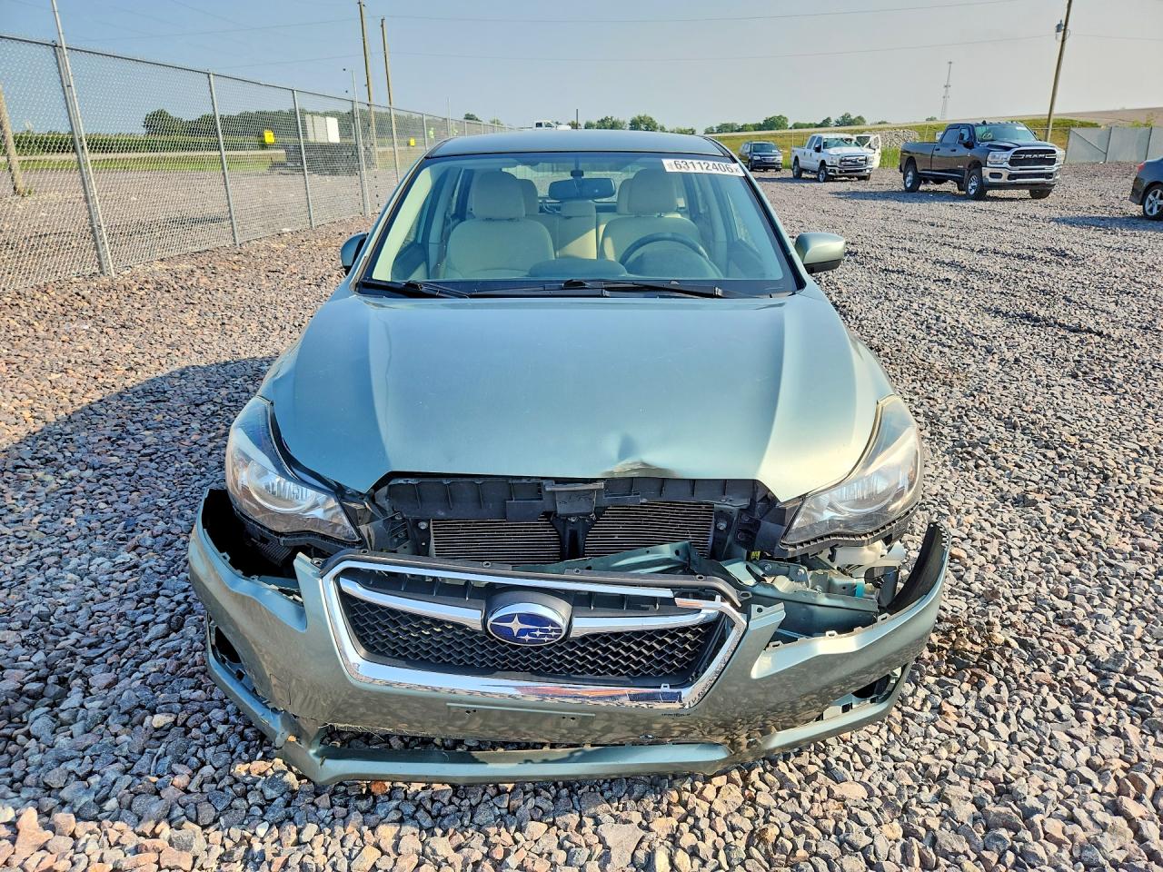 2015 Subaru Impreza Premium Зеленый vin: JF1GPAC67FH322859