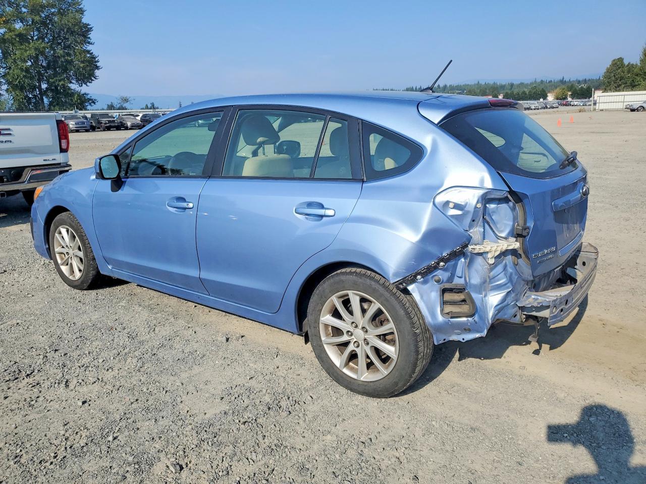 2012 Subaru Impreza Premium Blue vin: JF1GPAC68CG225767