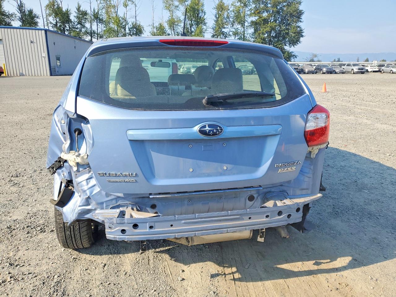 2012 Subaru Impreza Premium Blue vin: JF1GPAC68CG225767
