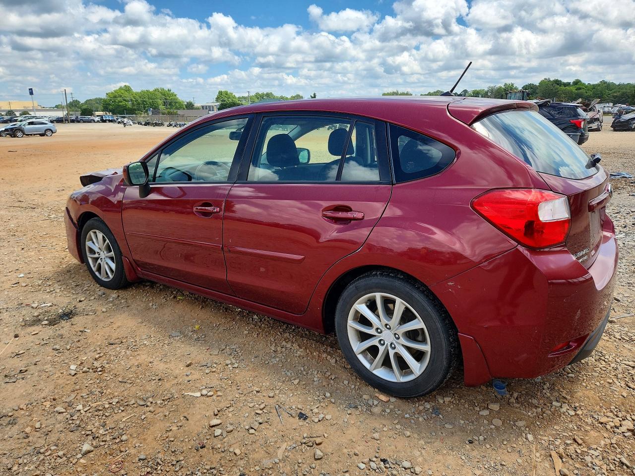 2013 Subaru Impreza Premium Red vin: JF1GPAC68D2879599