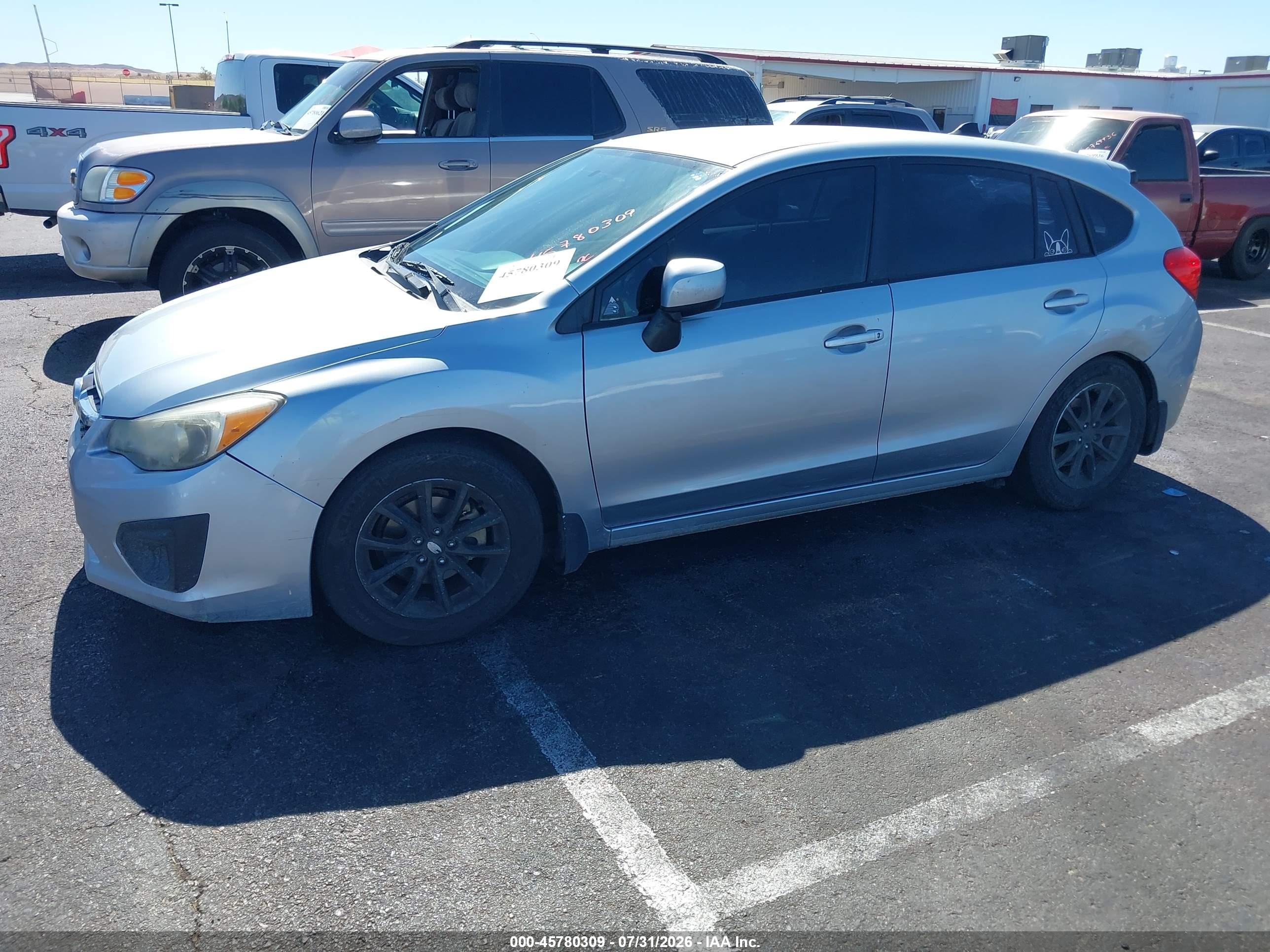 2013 Subaru Impreza 2.0i Premium Silver vin: JF1GPAC68DH831033