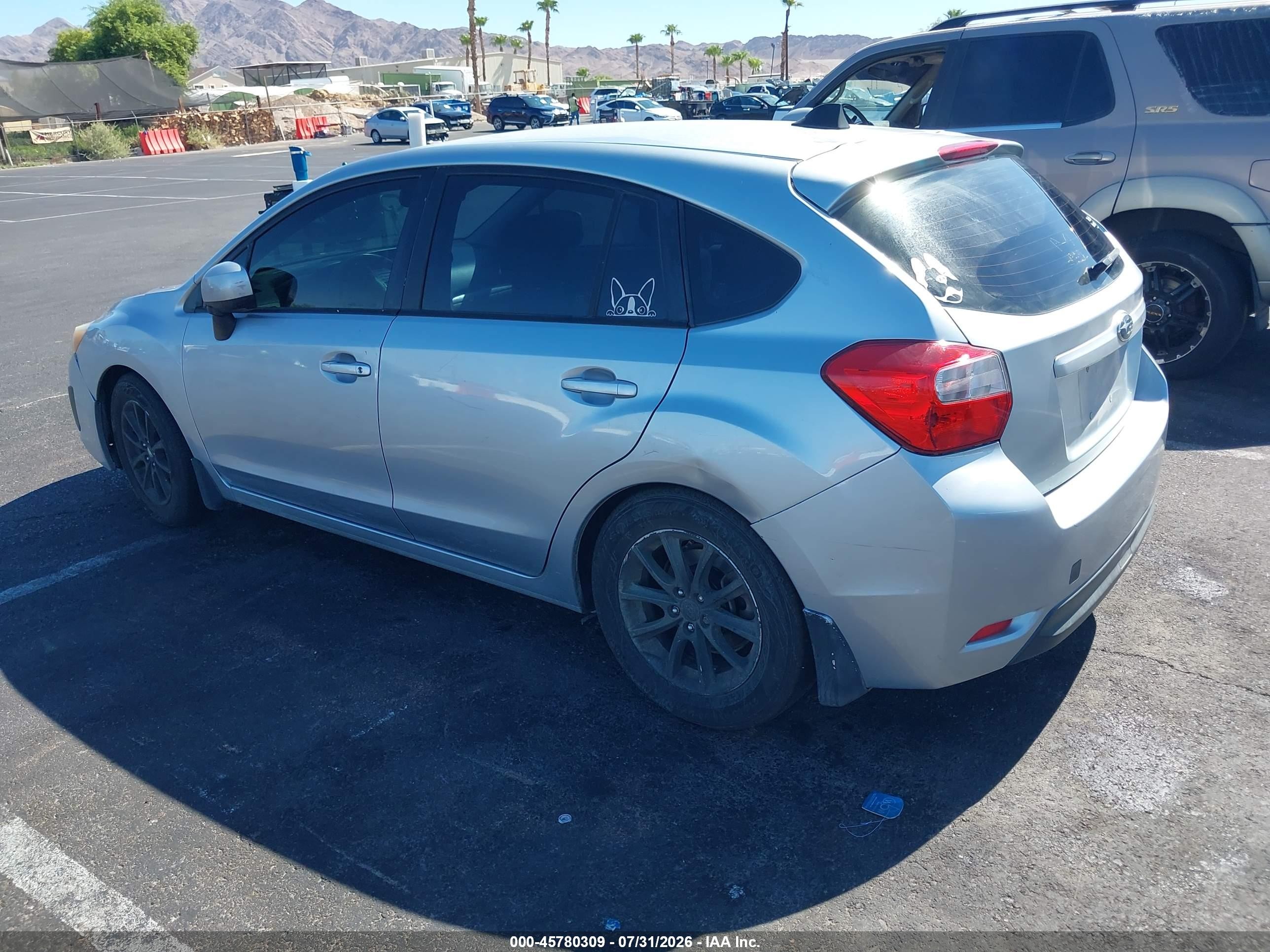 2013 Subaru Impreza 2.0i Premium Silver vin: JF1GPAC68DH831033
