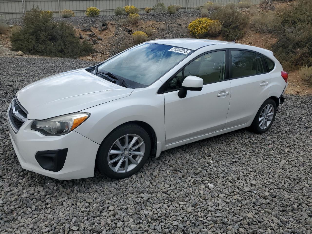 2014 Subaru Impreza Premium White vin: JF1GPAC68E8244252
