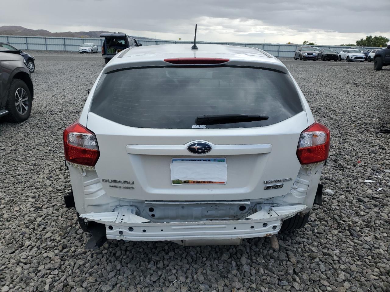 2014 Subaru Impreza Premium White vin: JF1GPAC68E8244252
