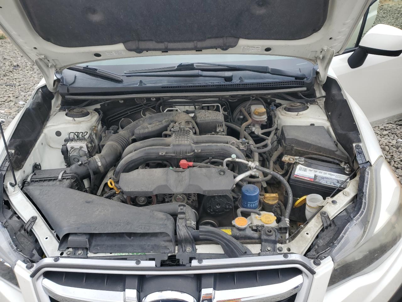2014 Subaru Impreza Premium White vin: JF1GPAC68E8244252