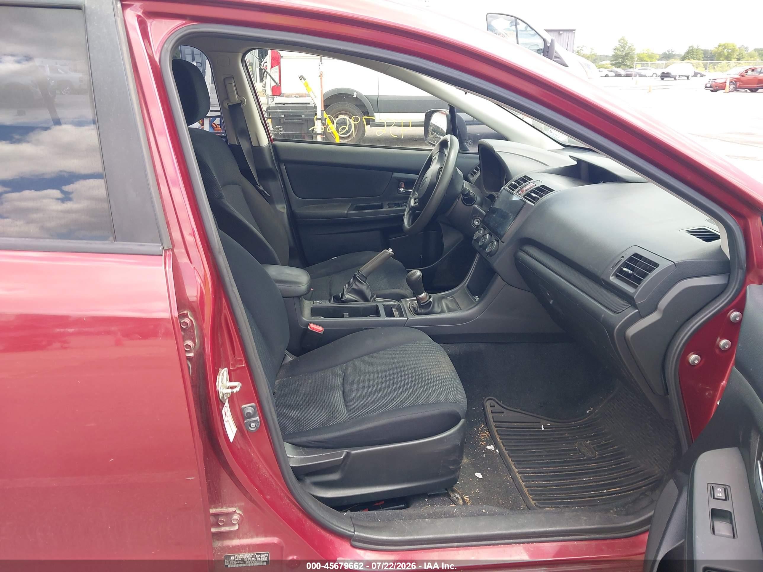 2014 Subaru Impreza 2.0i Premium Red vin: JF1GPAC68E9259411