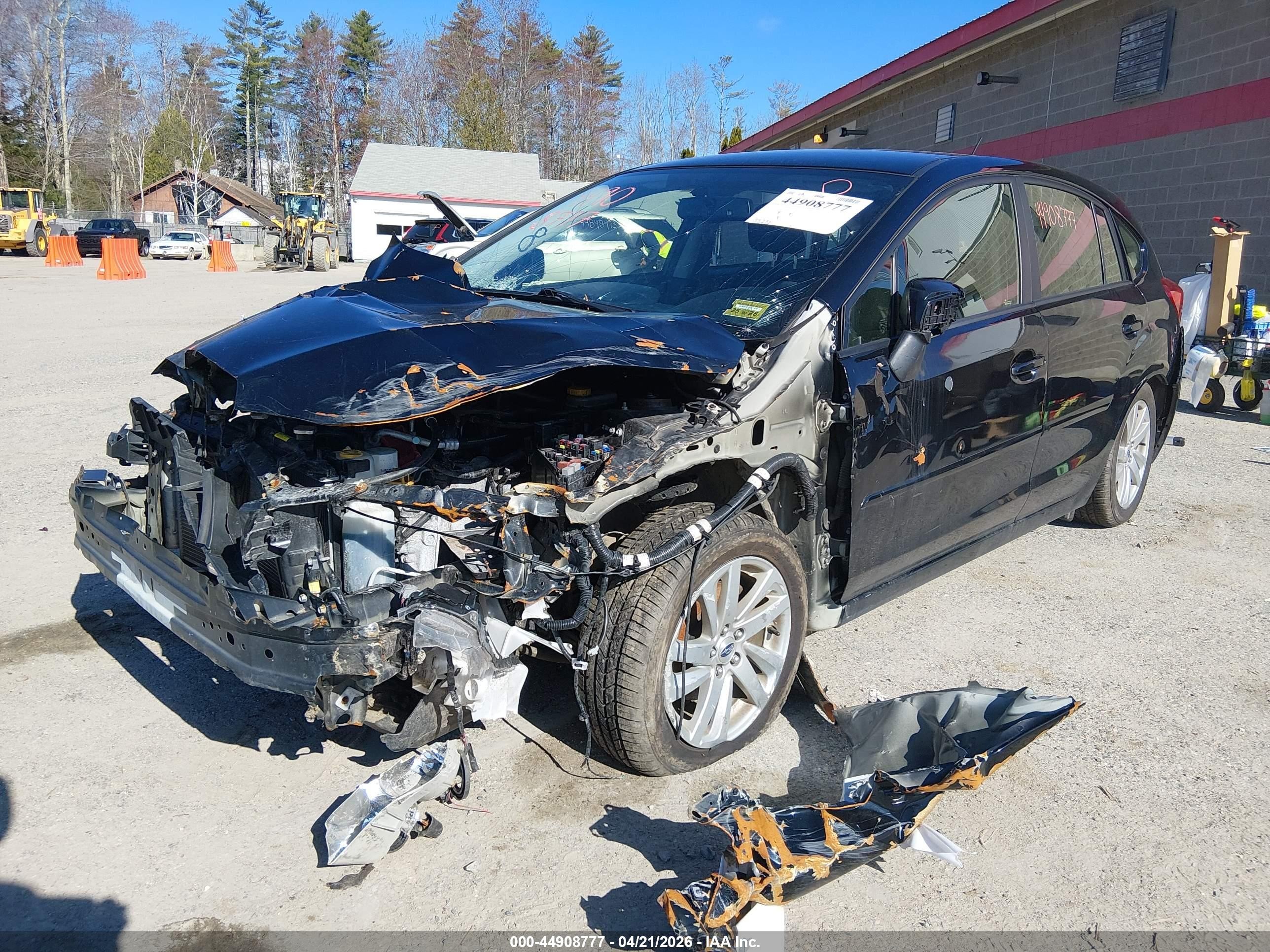 2015 Subaru Impreza 2.0i Premium Black vin: JF1GPAC68F8204609