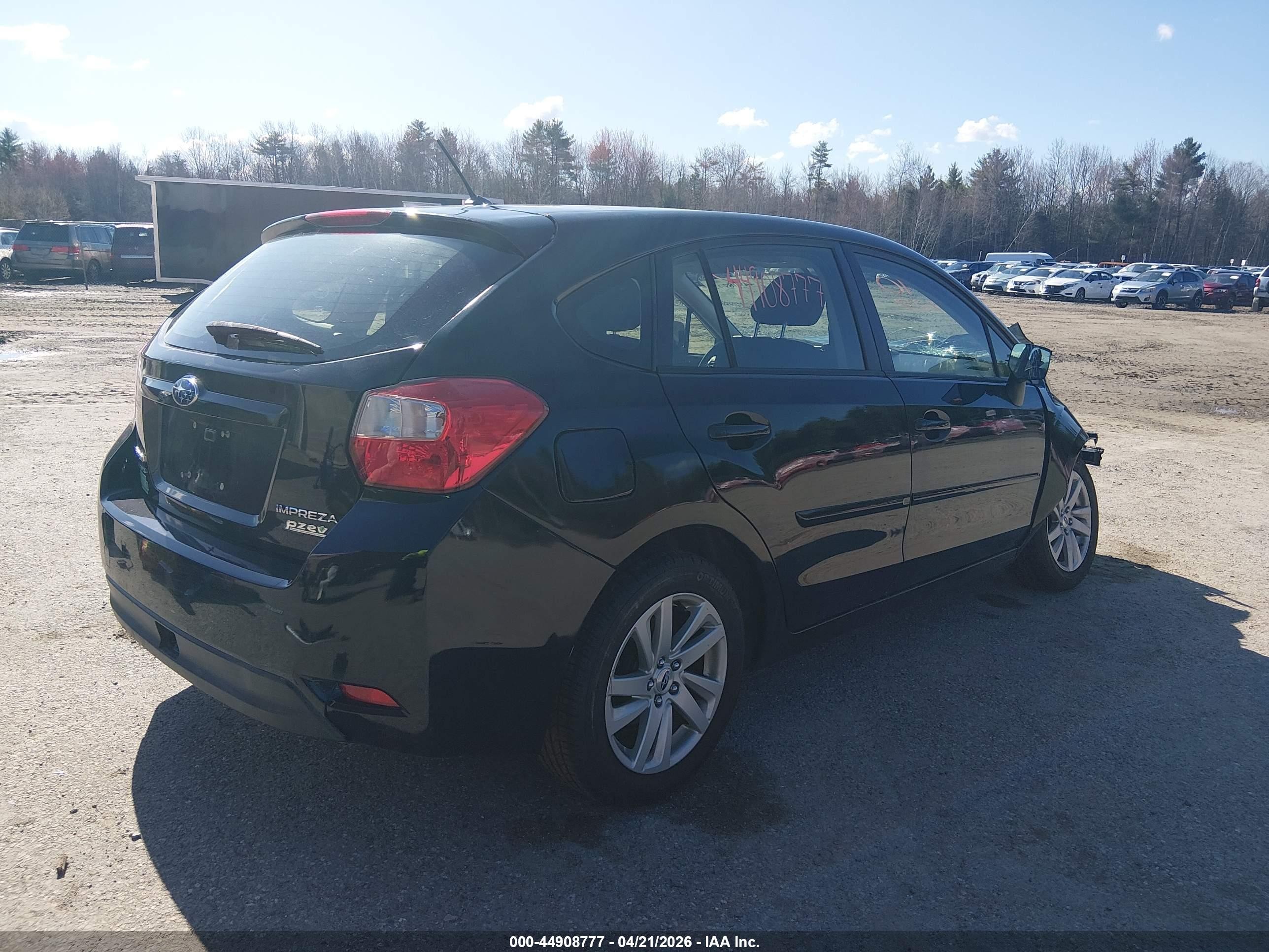 2015 Subaru Impreza 2.0i Premium Black vin: JF1GPAC68F8204609
