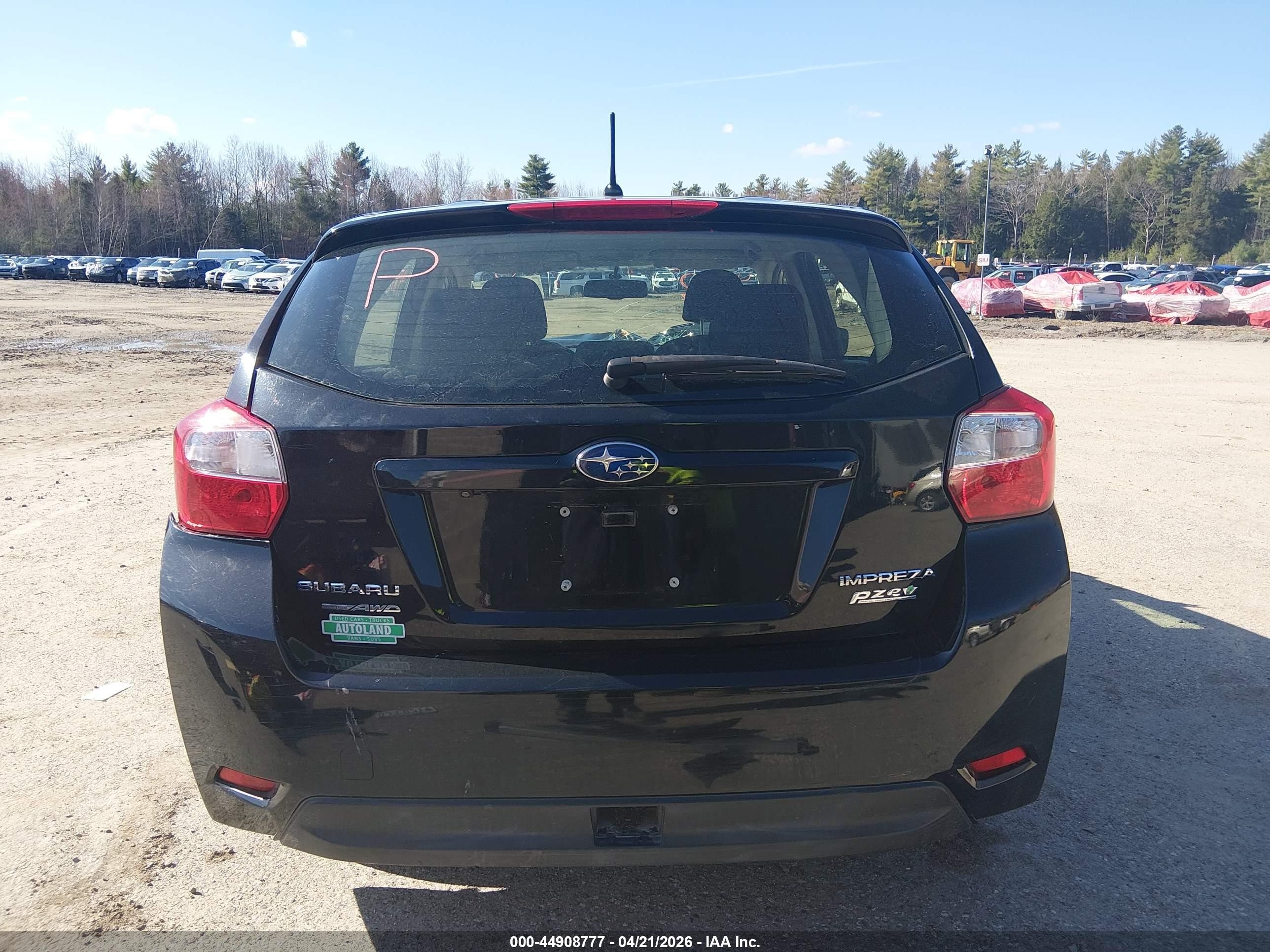 2015 Subaru Impreza 2.0i Premium Black vin: JF1GPAC68F8204609